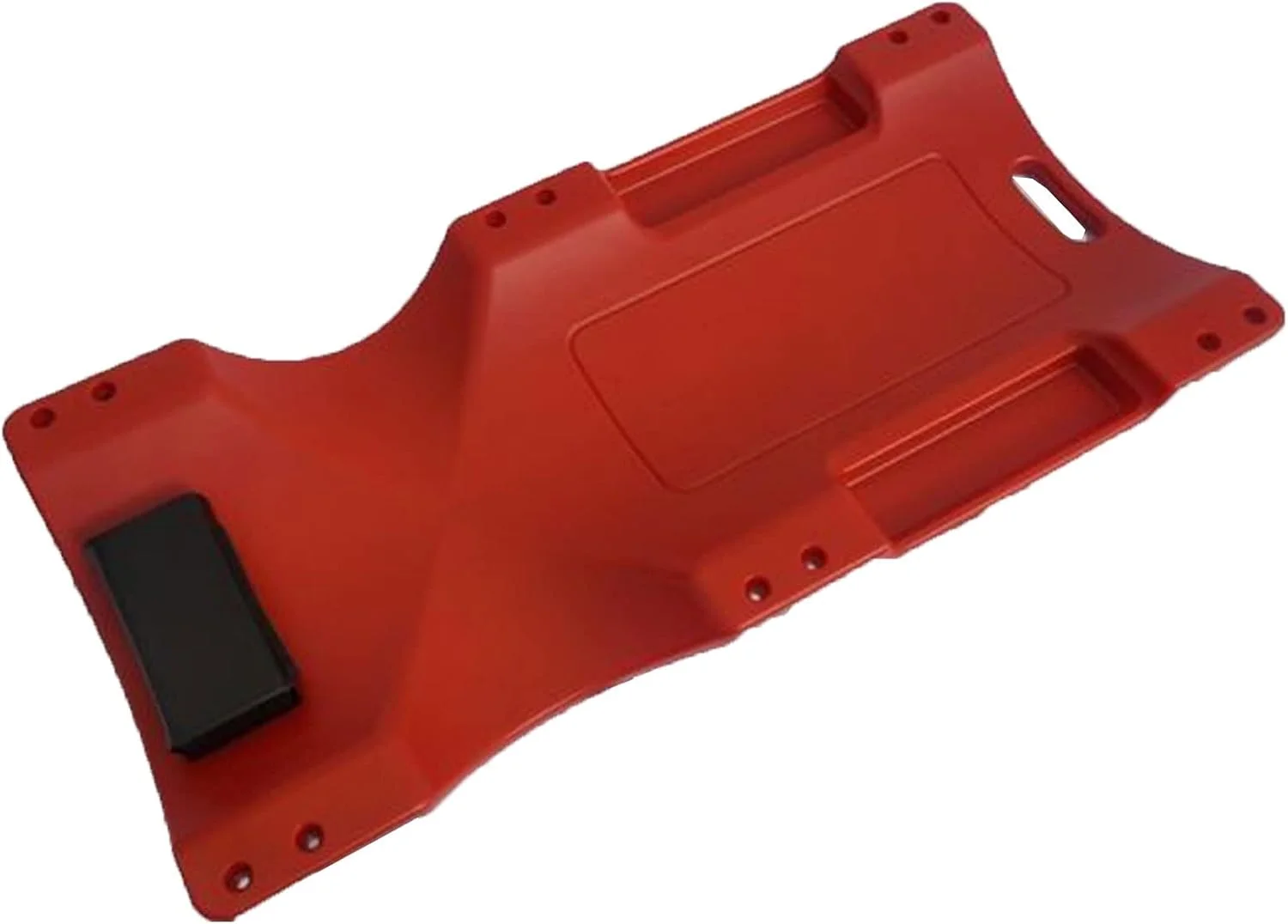 تخته درازکش ضخیم تعمیر خودرو، خزنده مکانیکی، اسکیت بورد تخته خواب تعمیر خودرو، چرخ های دالی با دسته قابل حمل و سینی ابزار، ابزار ویژه تعمیر (رنگ: قرمز، سایز: 40 اینچ)