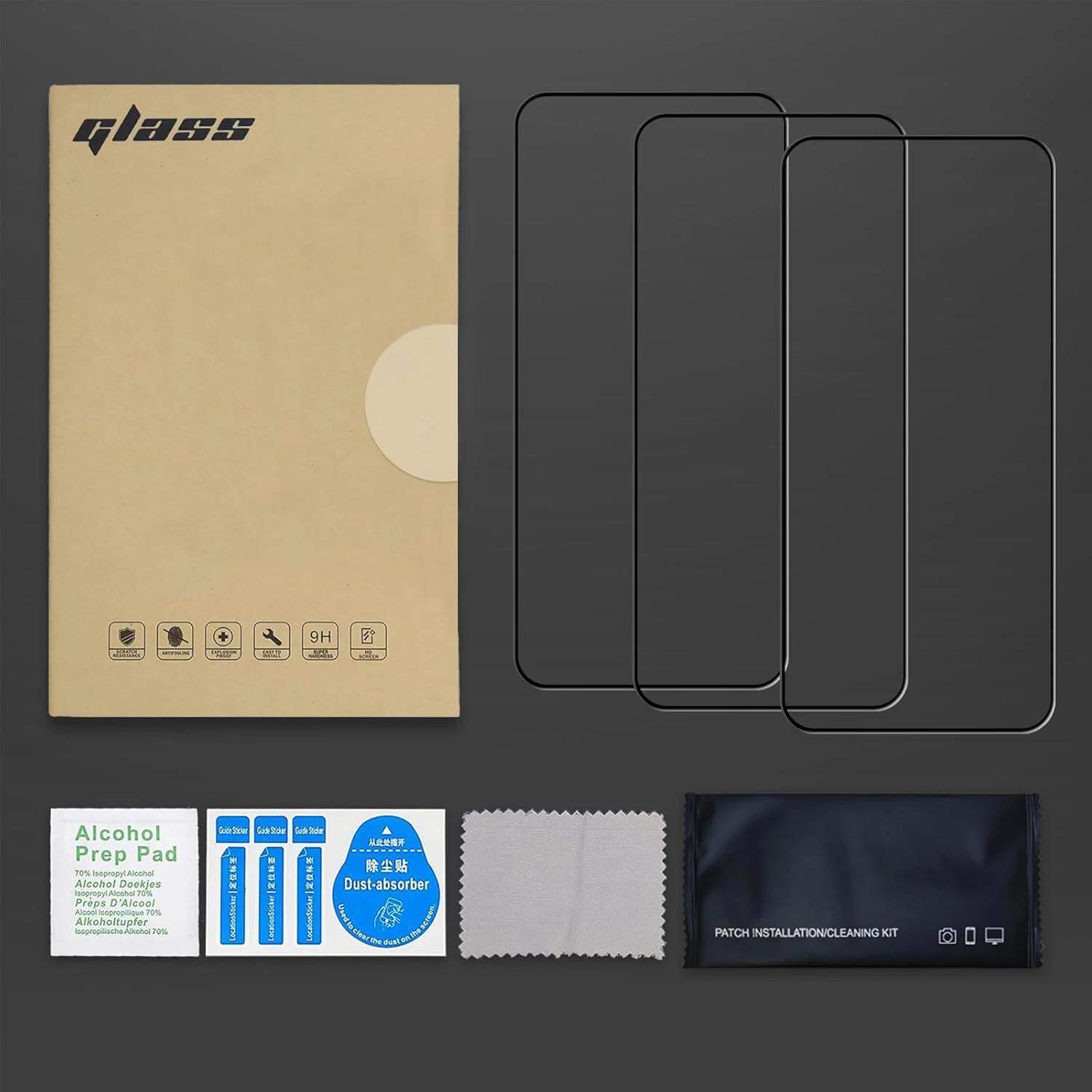 محافظ صفحه نمایش شیشه ای TailTech برای OnePlus 13R، بسته 3 عددی پوشش کامل، محافظت لبه به لبه محافظ صفحه نمایش شیشه ای TailTech برای OnePlus 13R، بسته 3 عددی پوشش کامل، محافظت لبه به لبه