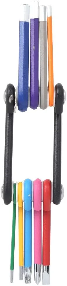 ابزار تعمیر چند منظوره کوچک Fdit، ابزار تعمیر فولادی کروم، قابل حمل برای مسافران فضای باز (مجموعه نه تکه تاشو کوچک) ابزار تعمیر چند منظوره کوچک Fdit، ابزار تعمیر فولادی کروم، قابل حمل برای مسافران فضای باز (مجموعه نه تکه تاشو کوچک)