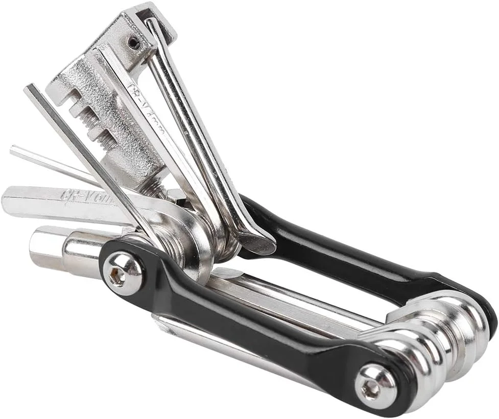 ابزار چند منظوره، ابزار قابل حمل T25، مجموعه تعمیر، تعمیر دستی برای تعمیر زنجیر کلید تاشو فولادی یونیورسال