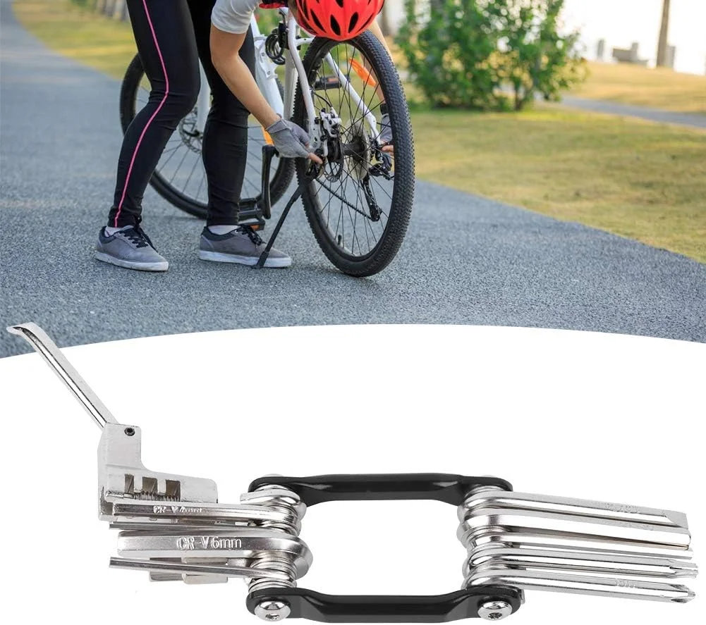 ابزار چند منظوره، ابزار قابل حمل T25، مجموعه تعمیر، تعمیر دستی برای تعمیر زنجیر کلید تاشو فولادی یونیورسال