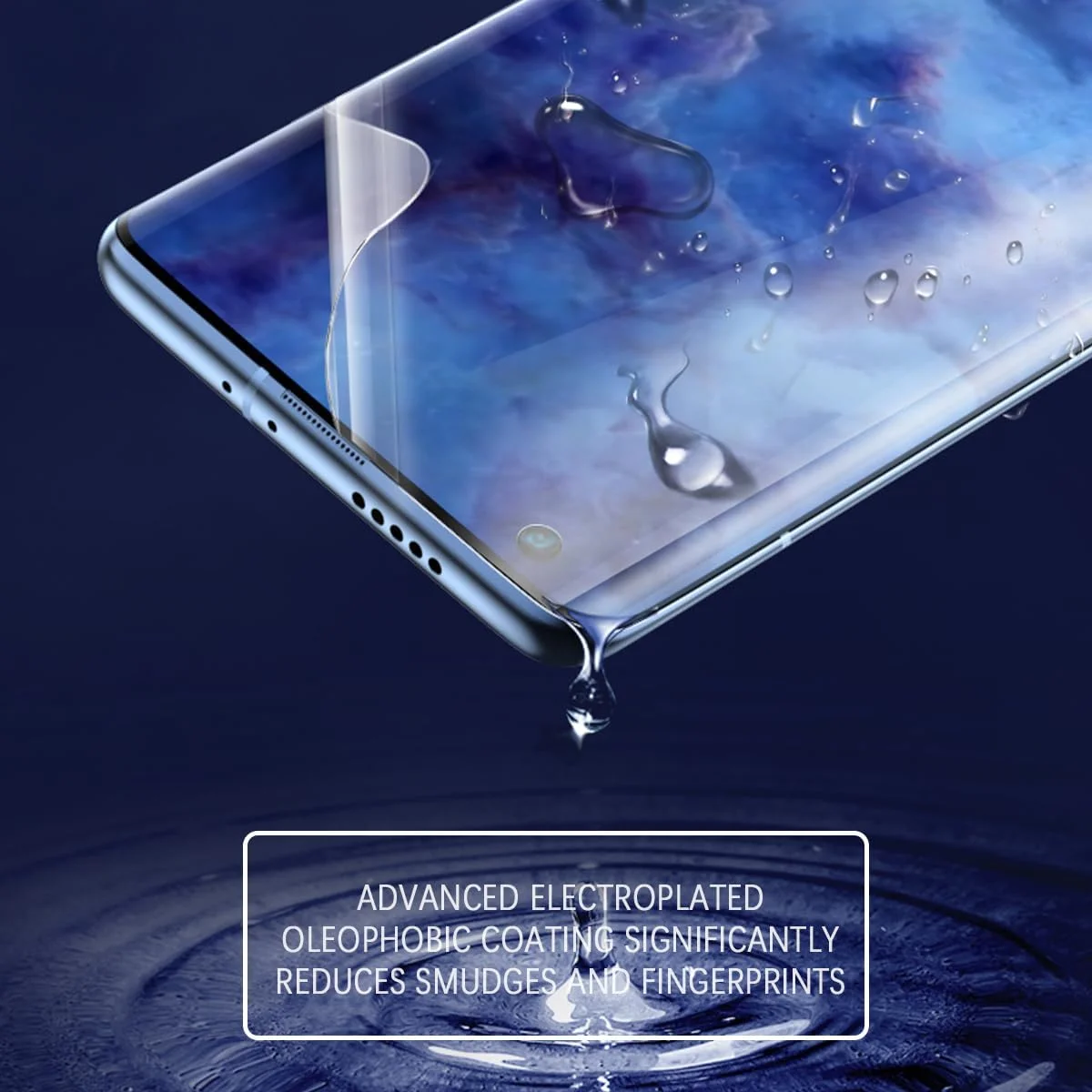 محافظ صفحه نمایش ژله ای Glcrrpu بسته 2 عددی برای OnePlus 6T [6.41 اینچ]، فیلم TPU هیدروژل بسیار حساس، شفاف HD، انعطاف پذیر، خود ترمیم شونده [غیر شیشه حرارت دیده]