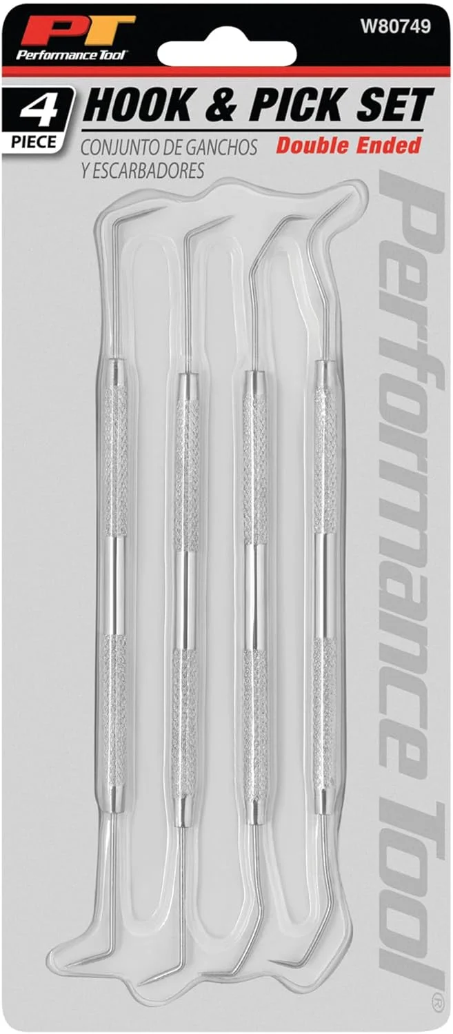 ابزار کارایی W80749 مجموعه 4 عددی پیک و قلاب دو سر ابزار کارایی W80749 مجموعه 4 عددی پیک و قلاب دو سر