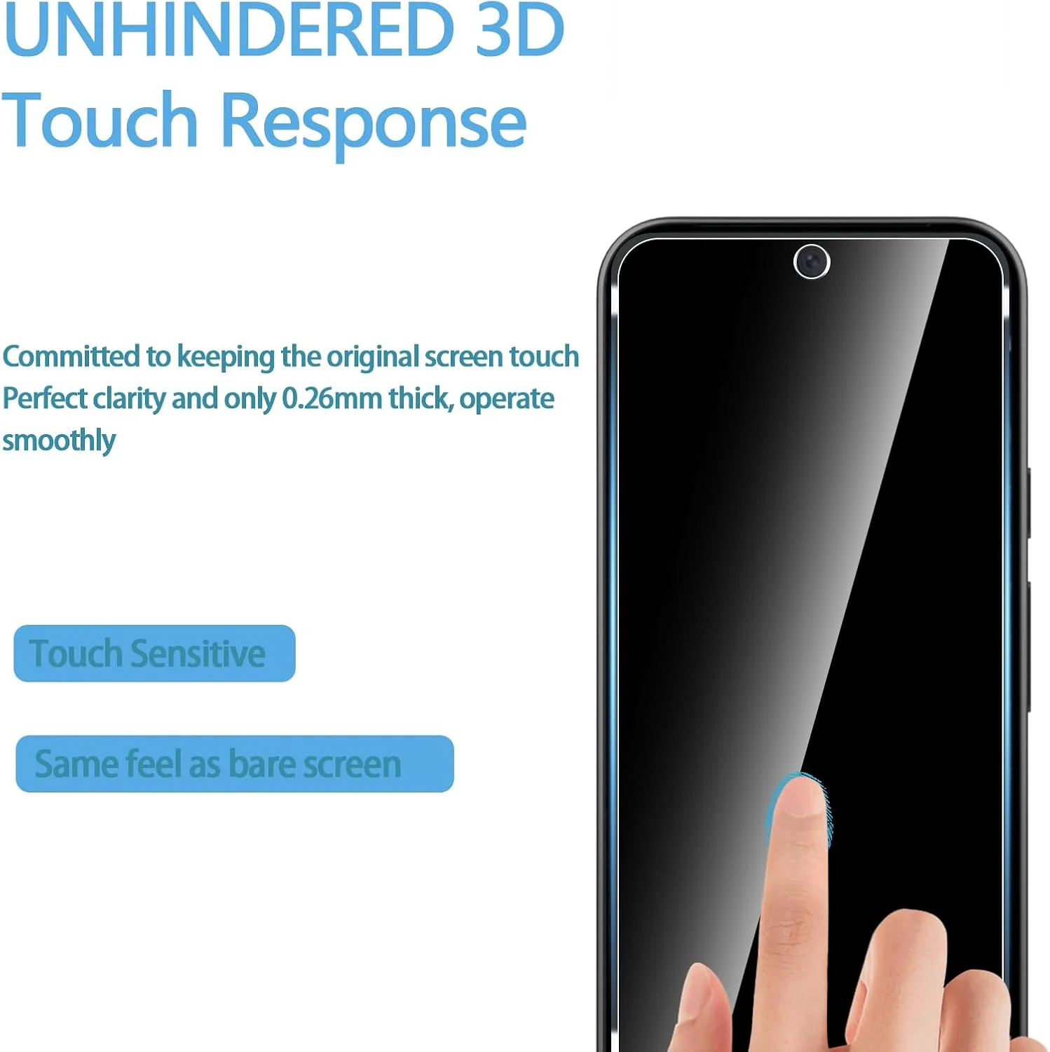 محافظ صفحه نمایش شیشه ای حرارت دیده Anoowkoa، 2 عدد برای Google Pixel 9a + 2 عدد محافظ لنز دوربین، ضد خش و بسیار مقاوم