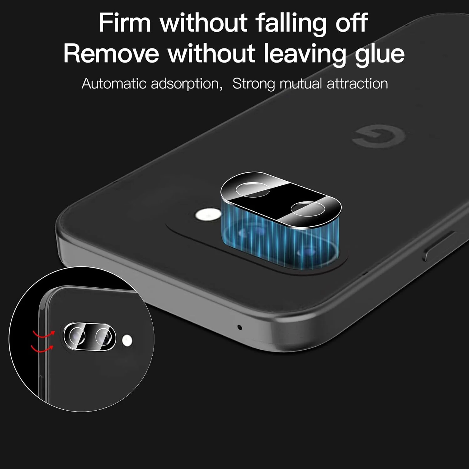 محافظ صفحه نمایش شیشه ای حرارت دیده Anoowkoa، 2 عدد برای Google Pixel 9a + 2 عدد محافظ لنز دوربین، ضد خش و بسیار مقاوم