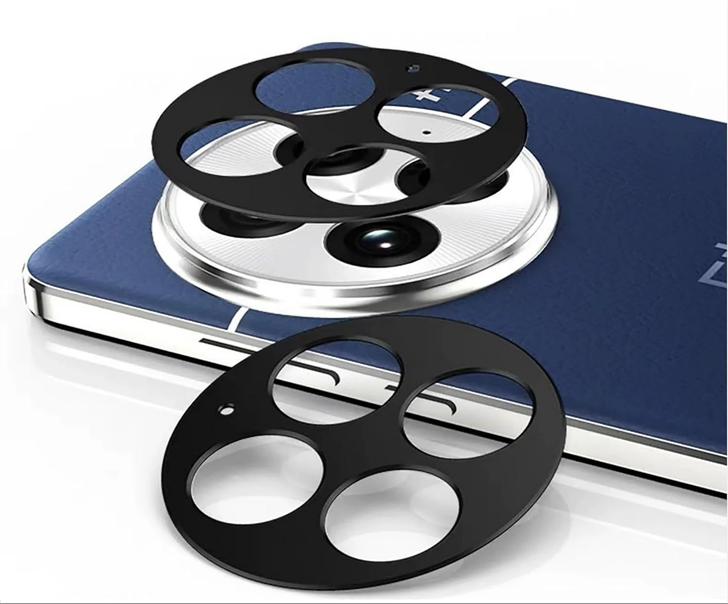 محافظ صفحه نمایش دوربین GIOPUEY سازگار با OnePlus 13، [بسته 2 عددی] قاب محافظ فلزی دوربین، فیلم محافظ [مقاوم در برابر خراش] دوربین - مشکی