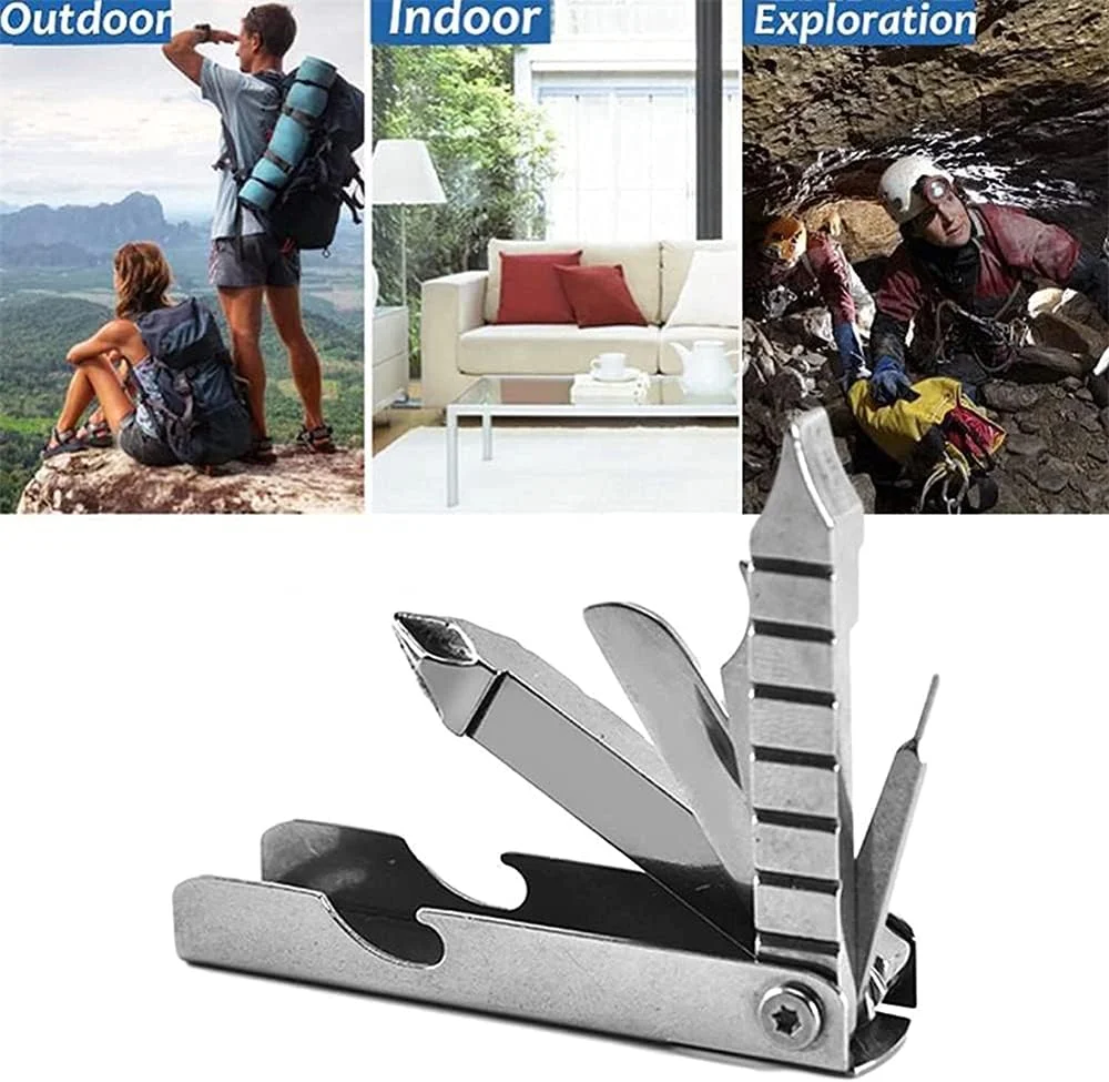 ابزار چندکاره جاکلیدی ELECDON، ابزار تعمیر چند منظوره، ابزار تعمیر 11 در 1، جاکلیدی با پیچ گوشتی، سوهان ناخن، درب بازکن بطری، آچار، خط کش، سوزن سیم کارت، نگهدارنده تلفن همراه (نقره ای) ابزار چندکاره جاکلیدی ELECDON، ابزار تعمیر چند منظوره، ابزار تعمیر 11 در 1، جاکلیدی با پیچ گوشتی، سوهان ناخن، درب بازکن بطری، آچار، خط کش، سوزن سیم کارت، نگهدارنده تلفن همراه (نقره ای)