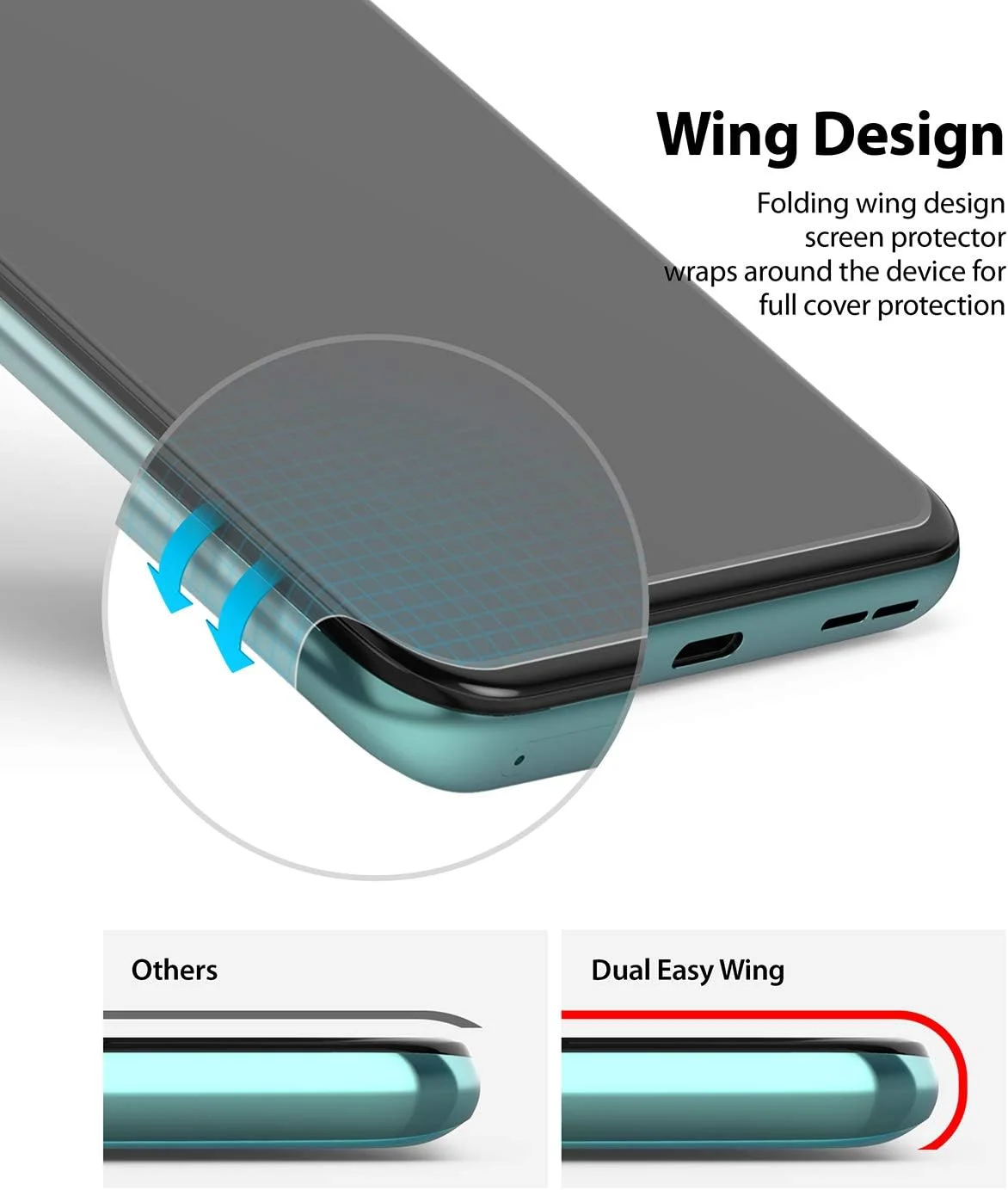 محافظ صفحه نمایش Ringke Dual Easy Wing سازگار با OnePlus Nord - بسته 2 عددی محافظ صفحه نمایش Ringke Dual Easy Wing سازگار با OnePlus Nord - بسته 2 عددی