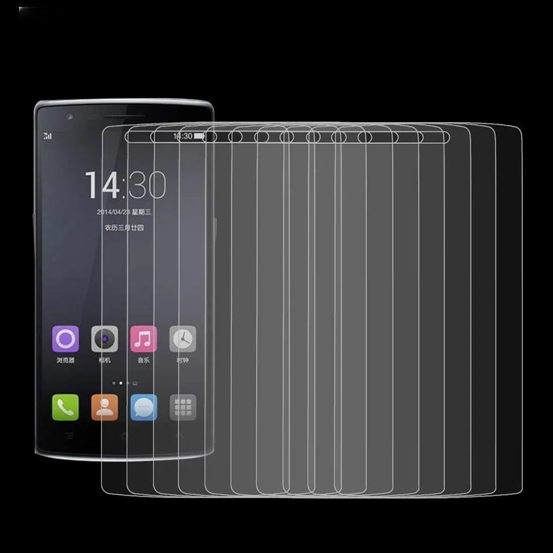 محافظ صفحه نمایش گوشی هوشمند CHENCHUAN برای OnePlus One / 1+، ضخامت 0.26 میلی متر، سختی سطح 9H+، شیشه حرارت دیده مقاوم در برابر انفجار 2.5D (رنگ: Color3)