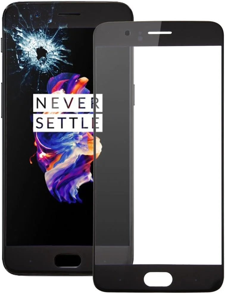 شیشه لنز بیرونی صفحه نمایش جلویی HUANGFAJUN برای OnePlus 5