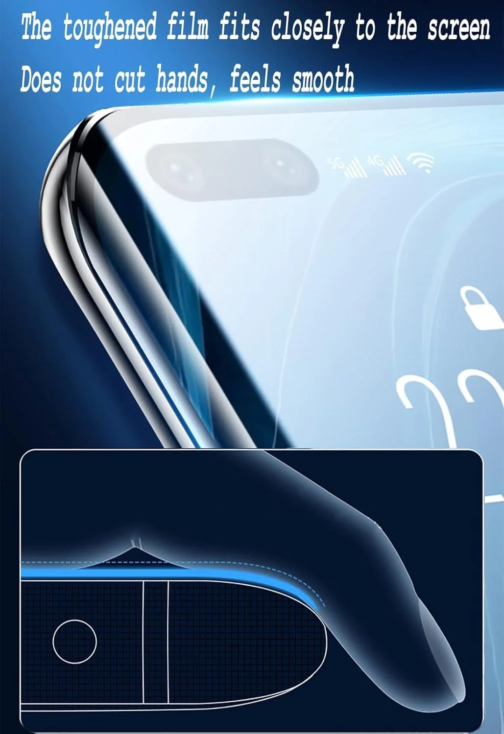 محافظ صفحه نمایش و محافظ لنز دوربین Gruattreay [بسته 2+2 عددی] سازگار با OnePlus 13 5G، شیشه حرارت دیده HD، [پشتیبانی از باز کردن قفل اثر انگشت] سختی 9H ضد خش و بدون حباب