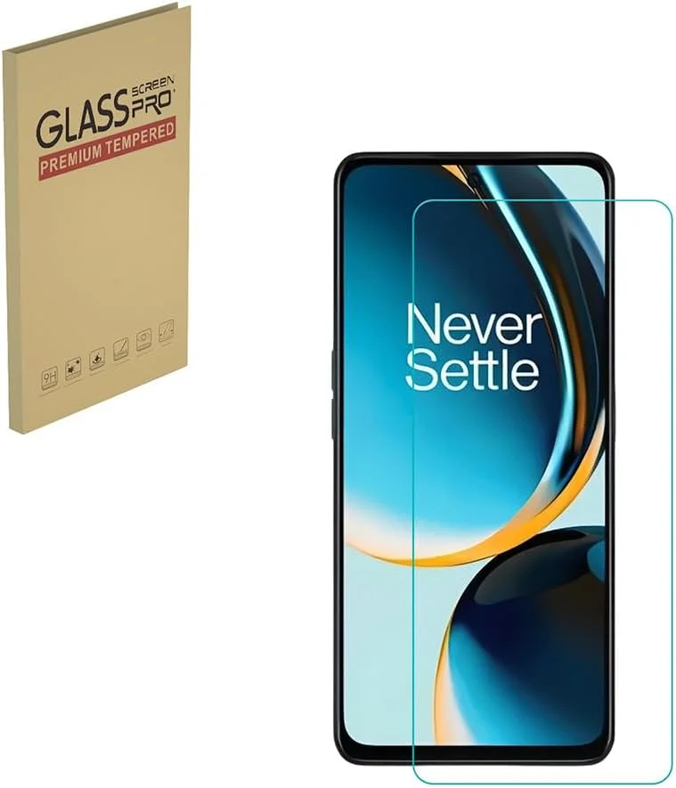 محافظ صفحه نمایش HYGMOCC برای OnePlus Nord N30 5G، فیلم محافظ شیشه ای حرارت دیده، وضوح HD، سختی 9H، نصب آسان، ضد خش، بدون حباب (1 عدد)