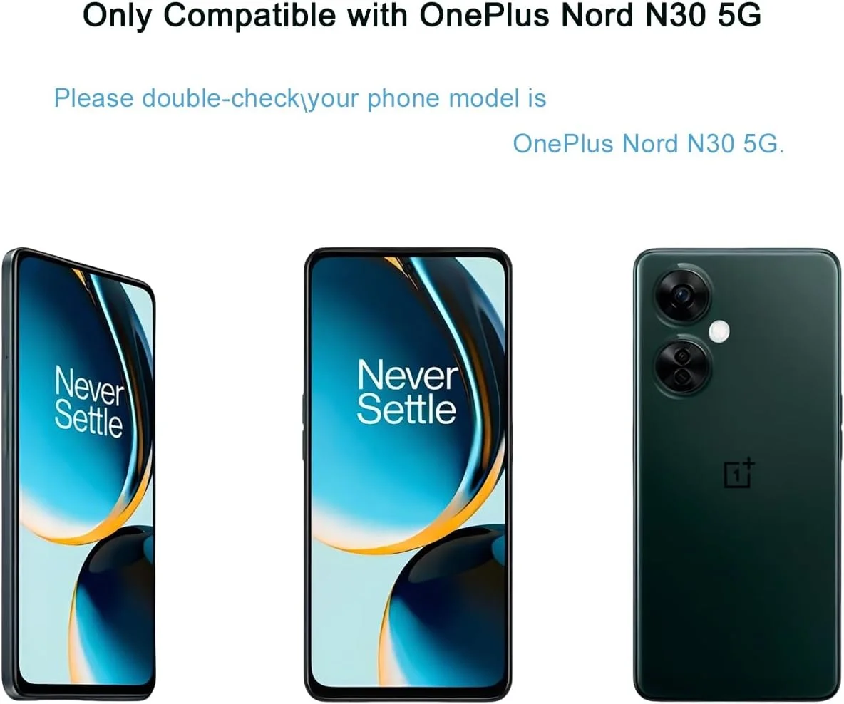 محافظ صفحه نمایش HYGMOCC برای OnePlus Nord N30 5G، فیلم محافظ شیشه ای حرارت دیده، وضوح HD، سختی 9H، نصب آسان، ضد خش، بدون حباب (1 عدد)