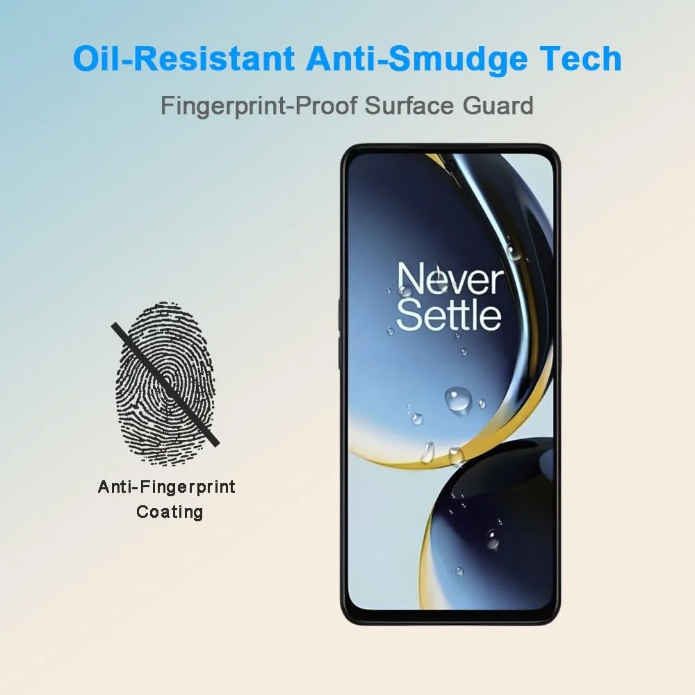 محافظ صفحه نمایش HYGMOCC برای OnePlus Nord N30 5G، فیلم محافظ شیشه ای حرارت دیده، وضوح HD، سختی 9H، نصب آسان، ضد خش، بدون حباب (1 عدد)