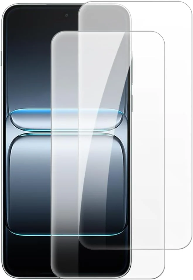 شنتایم [بسته 2 عددی] محافظ صفحه نمایش شیشه ای حرارت دیده سازگار با وان پلاس نورد 5 5G (6.83 اینچ)، شفاف HD ضد خش، بدون حباب، سازگار با قاب