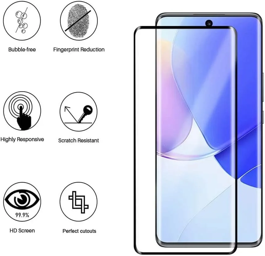 محافظ صفحه نمایش QINOUK برای OnePlus 12، [بسته 3 عددی] محافظ صفحه نمایش شیشه ای حرارت دیده HD، محافظت تمام صفحه، [مقاوم در برابر خراش] [بدون حباب] برای OnePlus 12 - شفاف