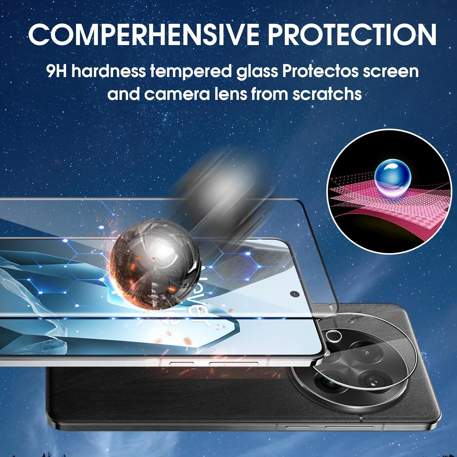 محافظ صفحه نمایش شیشه ای حرارت دیده Lutree برای OnePlus 13، بسته 2+2 شامل محافظ صفحه نمایش سه بعدی + محافظ لنز دوربین، فیلم ضد خش HD با سختی 9H، شیشه محافظ ممتاز بدون حباب محافظ صفحه نمایش شیشه ای حرارت دیده Lutree برای OnePlus 13، بسته 2+2 شامل محافظ صفحه نمایش سه بعدی + محافظ لنز دوربین، فیلم ضد خش HD با سختی 9H، شیشه محافظ ممتاز بدون حباب