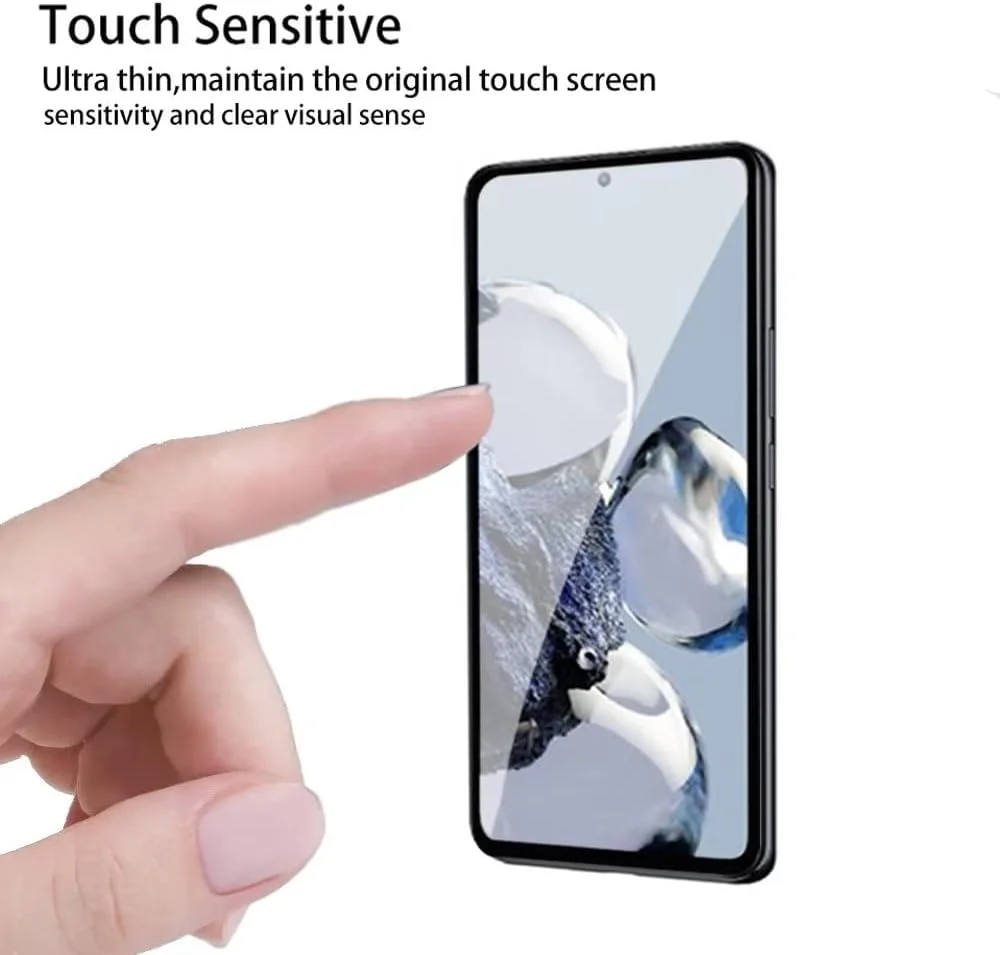 محافظ صفحه نمایش QINOUK برای [بسته 3 عددی] OnePlus 10R، محافظ صفحه نمایش شیشه ای حرارت دیده HD، محافظت تمام صفحه، [مقاوم در برابر خراش] [بدون حباب] برای OnePlus 10R - شفاف