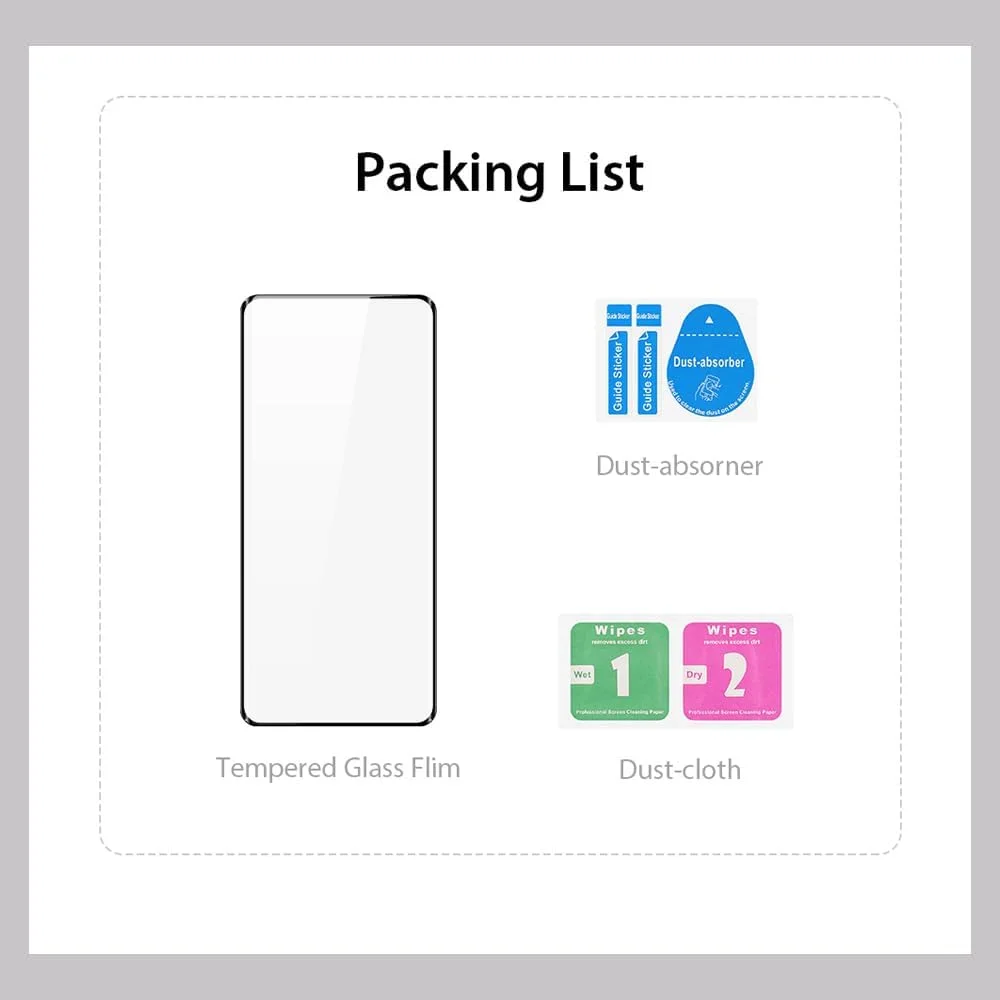 محافظ صفحه نمایش QINOUK برای OnePlus 12، [بسته 3 عددی] محافظ صفحه نمایش شیشه ای حرارت دیده HD، محافظت تمام صفحه، [مقاوم در برابر خراش] [بدون حباب] برای OnePlus 12 - شفاف