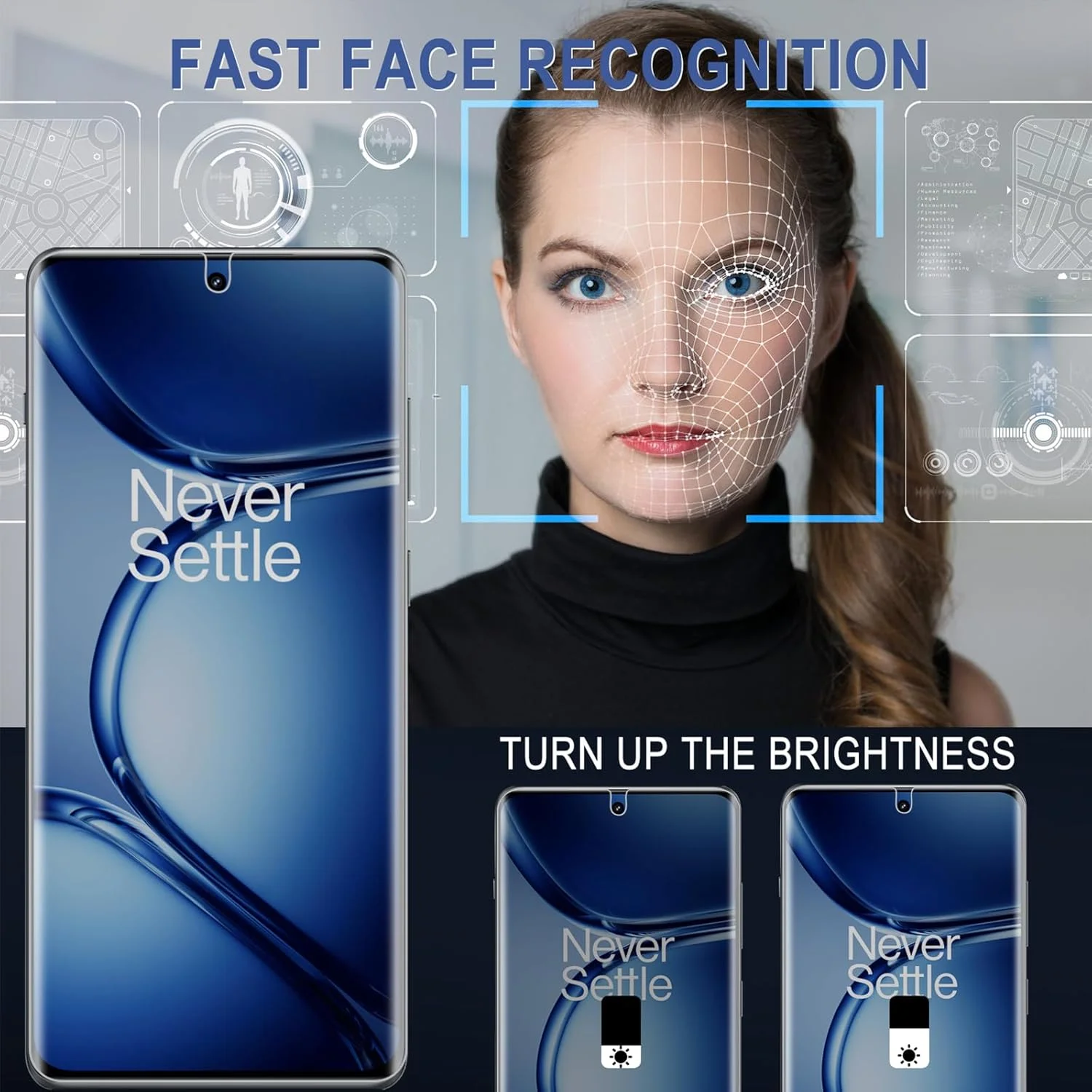 محافظ صفحه نمایش حریم خصوصی MiKoyi سازگار با OnePlus Ace 2 Pro [بسته 2 عددی + 2 عددی] فیلم محافظ صفحه نمایش حریم خصوصی ضد تابش نور ضد جاسوسی محافظت از دوربین مقاوم در برابر خراش سختی 9H برای OnePlus Ace 2