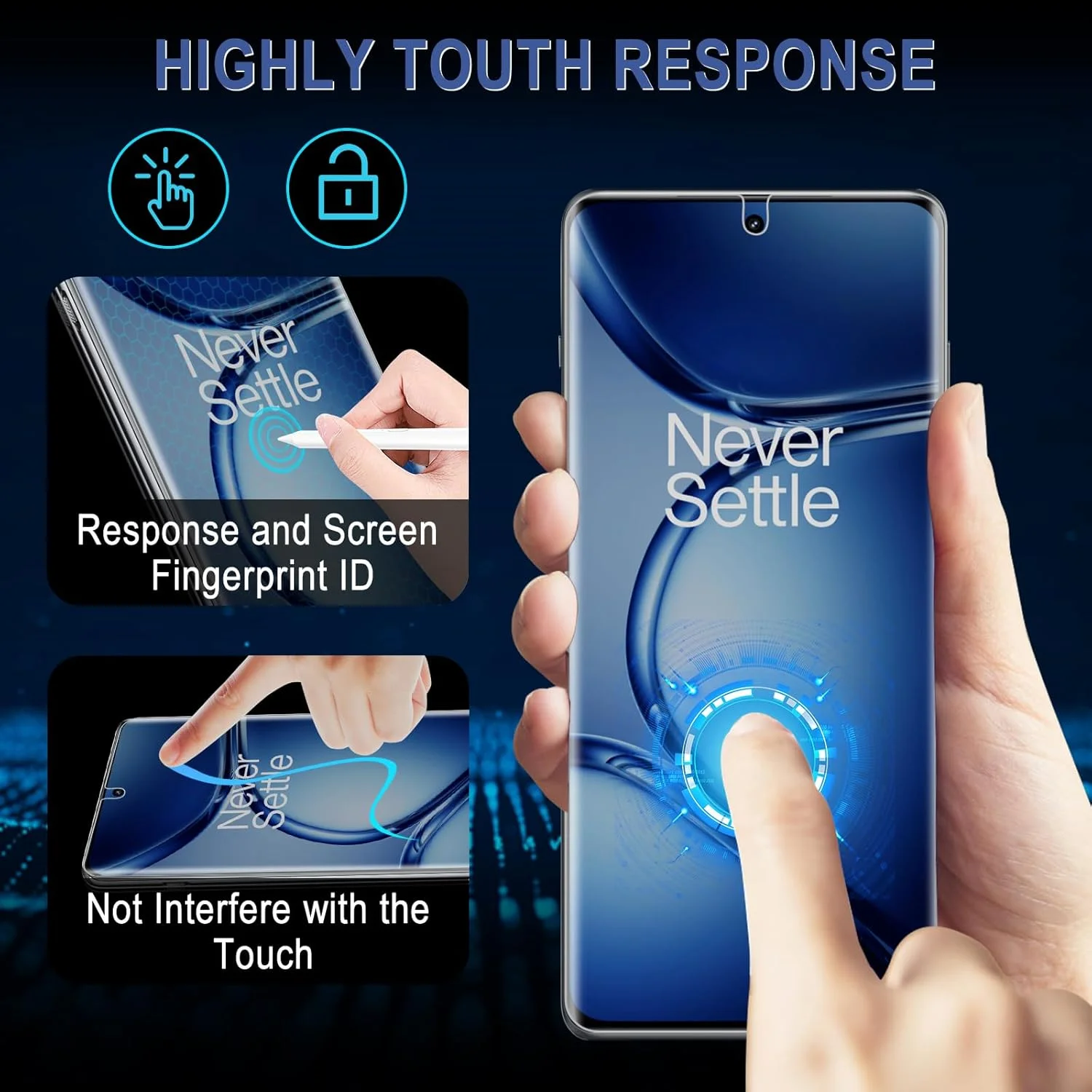 محافظ صفحه نمایش حریم خصوصی MiKoyi سازگار با OnePlus Ace 2 Pro [بسته 2 عددی + 2 عددی] فیلم محافظ صفحه نمایش حریم خصوصی ضد تابش نور ضد جاسوسی محافظت از دوربین مقاوم در برابر خراش سختی 9H برای OnePlus Ace 2