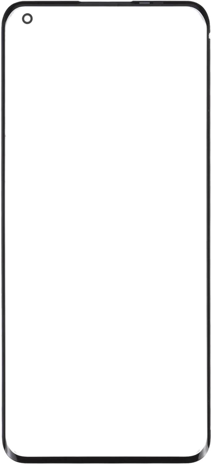 لوازم جانبی موبایل برای OnePlus 10 Pro شیشه لنز بیرونی صفحه نمایش جلو با چسب شفاف نوری OCA (مشکی) قطعات جایگزین