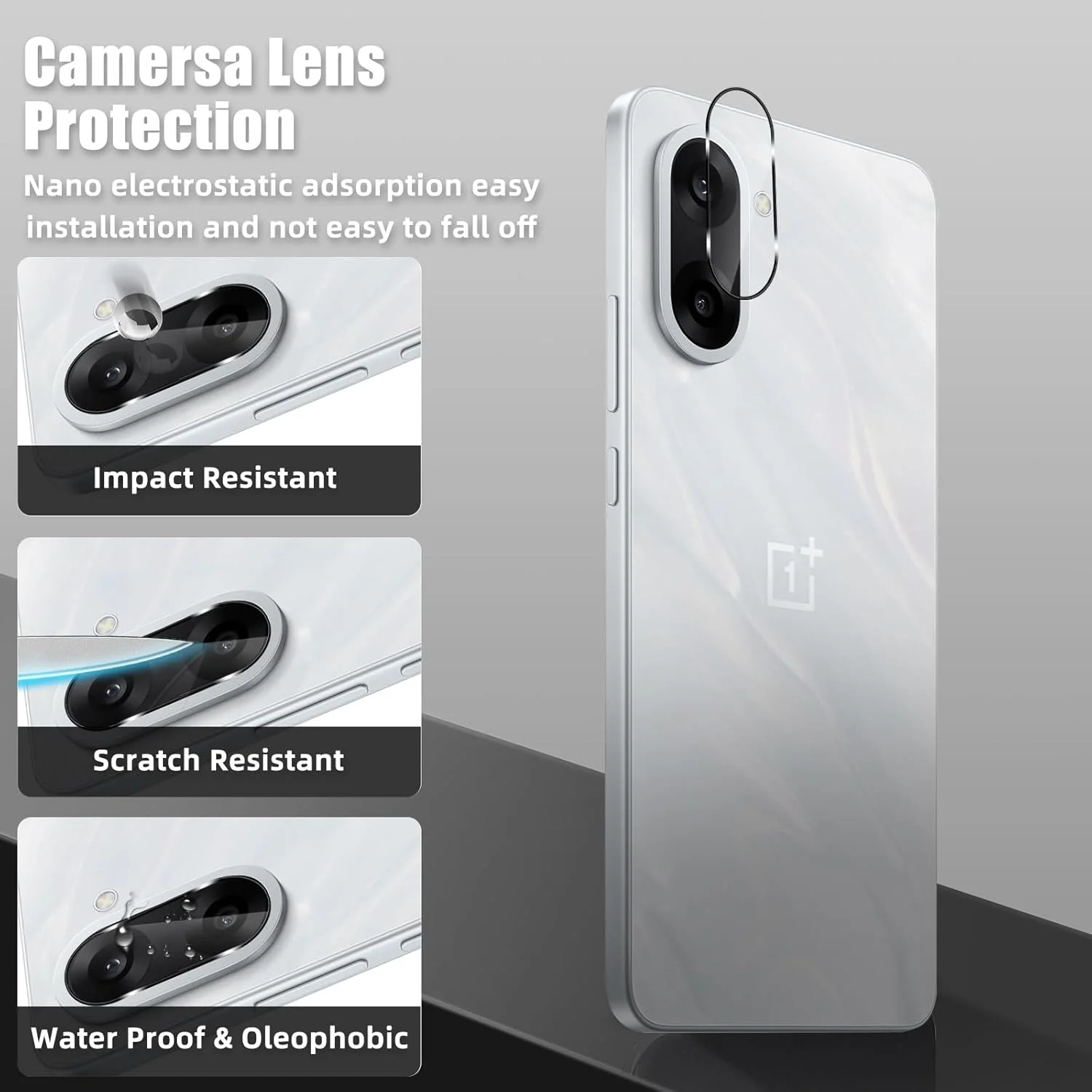 محافظ صفحه نمایش حریم خصوصی MokaZii سازگار با OnePlus Nord CE5، بسته 2 عددی + 2 عدد فیلم شیشه ای ضد جاسوسی + محافظ دوربین، سختی 9H ضد خش محافظ صفحه نمایش حریم خصوصی MokaZii سازگار با OnePlus Nord CE5، بسته 2 عددی + 2 عدد فیلم شیشه ای ضد جاسوسی + محافظ دوربین، سختی 9H ضد خش