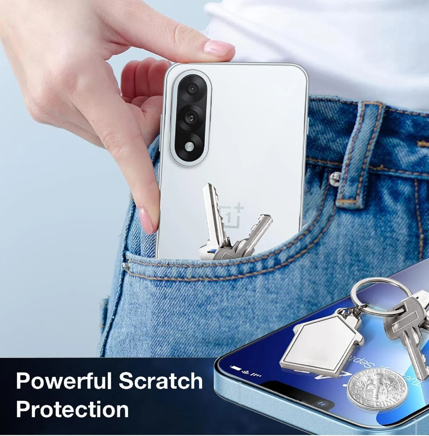 محافظ صفحه نمایش 4 عددی GIOPUEY سازگار با OnePlus Nord 5، به همراه محافظ پشت، TPU نرم، بسیار نازک و مقاوم در برابر خراش محافظ صفحه نمایش 4 عددی GIOPUEY سازگار با OnePlus Nord 5، به همراه محافظ پشت، TPU نرم، بسیار نازک و مقاوم در برابر خراش