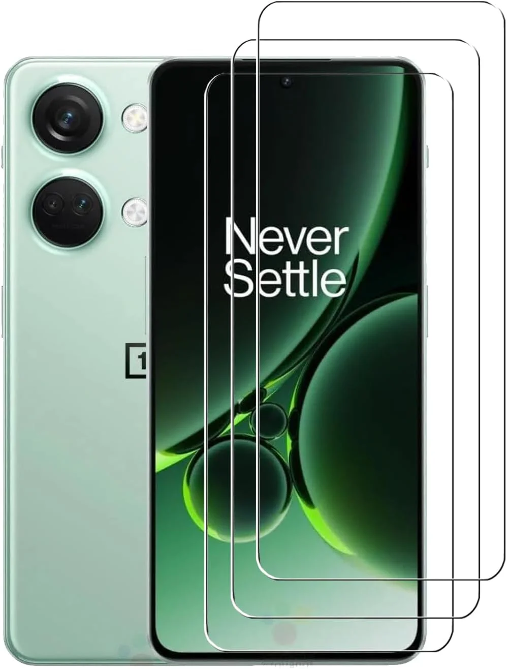 [بسته 3 عددی] محافظ صفحه نمایش شیشه ای حرارت دیده ZMONE برای OnePlus Nord 3 5G، سختی 9H، وضوح بالا، پوشش کامل، مقاوم در برابر خراش، بدون حباب، ضد اثر انگشت