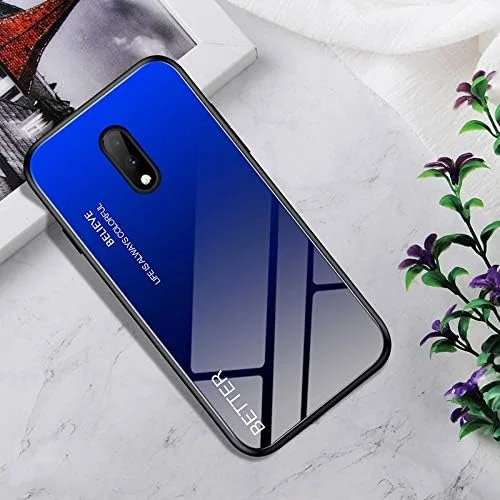 قاب محافظ شیشه ای مقاوم در برابر ضربه + TPU برای OnePlus 7 (سحابی رنگارنگ) Yyq (رنگ: مشکی آبی) قاب محافظ شیشه ای مقاوم در برابر ضربه + TPU برای OnePlus 7 (سحابی رنگارنگ) Yyq (رنگ: مشکی آبی)