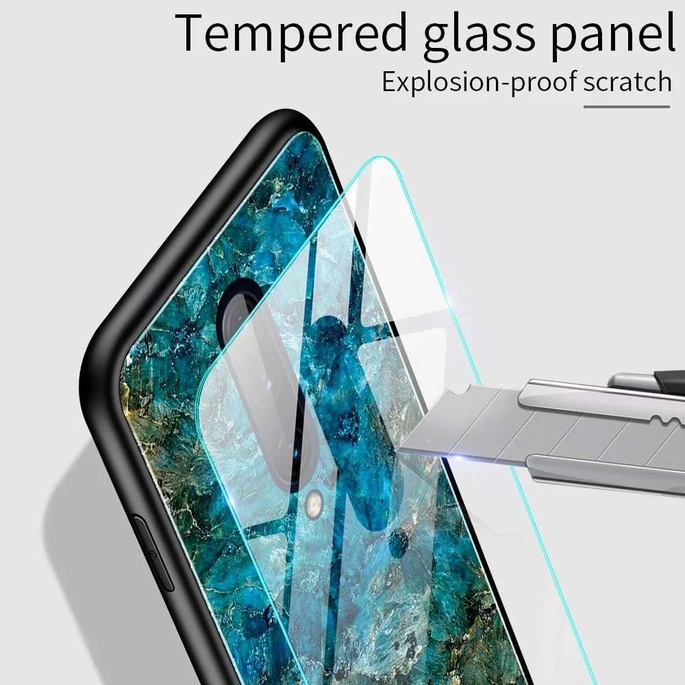 قاب محافظ شیشه ای مقاوم در برابر ضربه + TPU برای OnePlus 7 (سحابی رنگارنگ) Yyq (رنگ: مشکی آبی) قاب محافظ شیشه ای مقاوم در برابر ضربه + TPU برای OnePlus 7 (سحابی رنگارنگ) Yyq (رنگ: مشکی آبی)