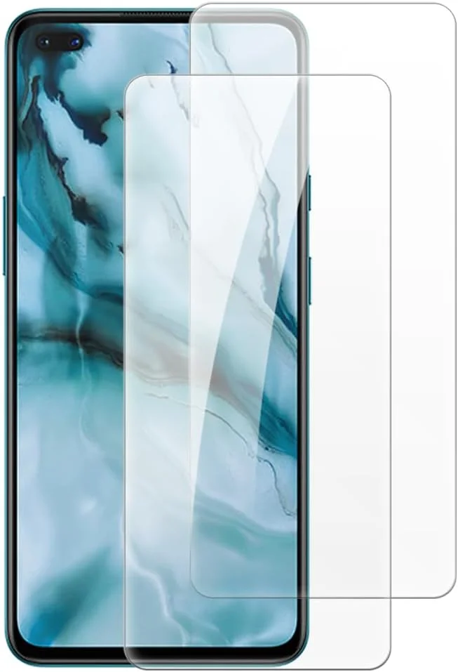 محافظ صفحه نمایش شیشه ای حرارت دیده شانتایم [2 عددی] سازگار با OnePlus Z (6.55 اینچ)، شفاف HD ضد خش، بدون حباب، سازگار با قاب