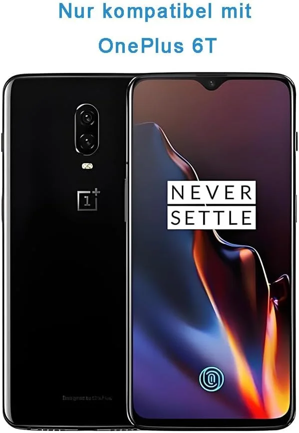 محافظ صفحه نمایش HYGMOCC برای OnePlus 6T (6.4 اینچ) شیشه حرارت دیده HD سختی 9H نصب آسان بدون خش و حباب (بسته 2 عددی)