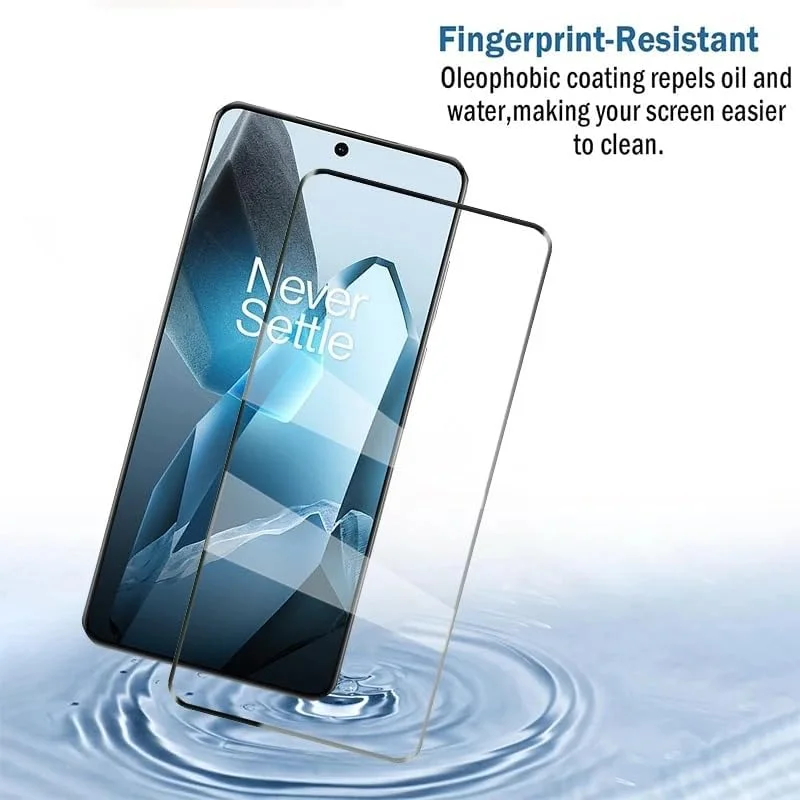 محافظ صفحه نمایش Gruattreay [بسته 2 عددی] سازگار با OnePlus 13، شیشه حرارت دیده با سختی 9H، ضد خش HD، فیلم محافظ ضد اثر انگشت برای OnePlus 13