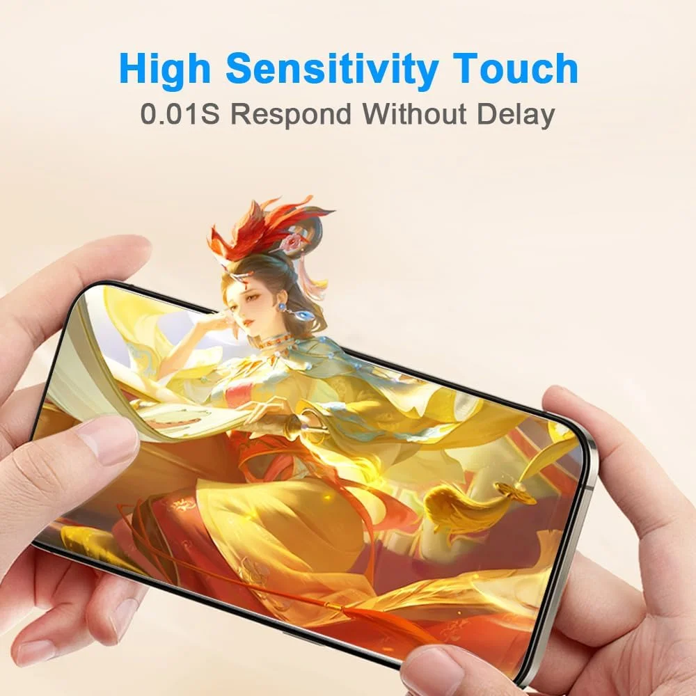 Shunwige Tempered Glass Screen Protector, Designed for OnePlus 8T, Tempered Glass, Scratch-Resistant, Cover Only Display Area, Pack of 2