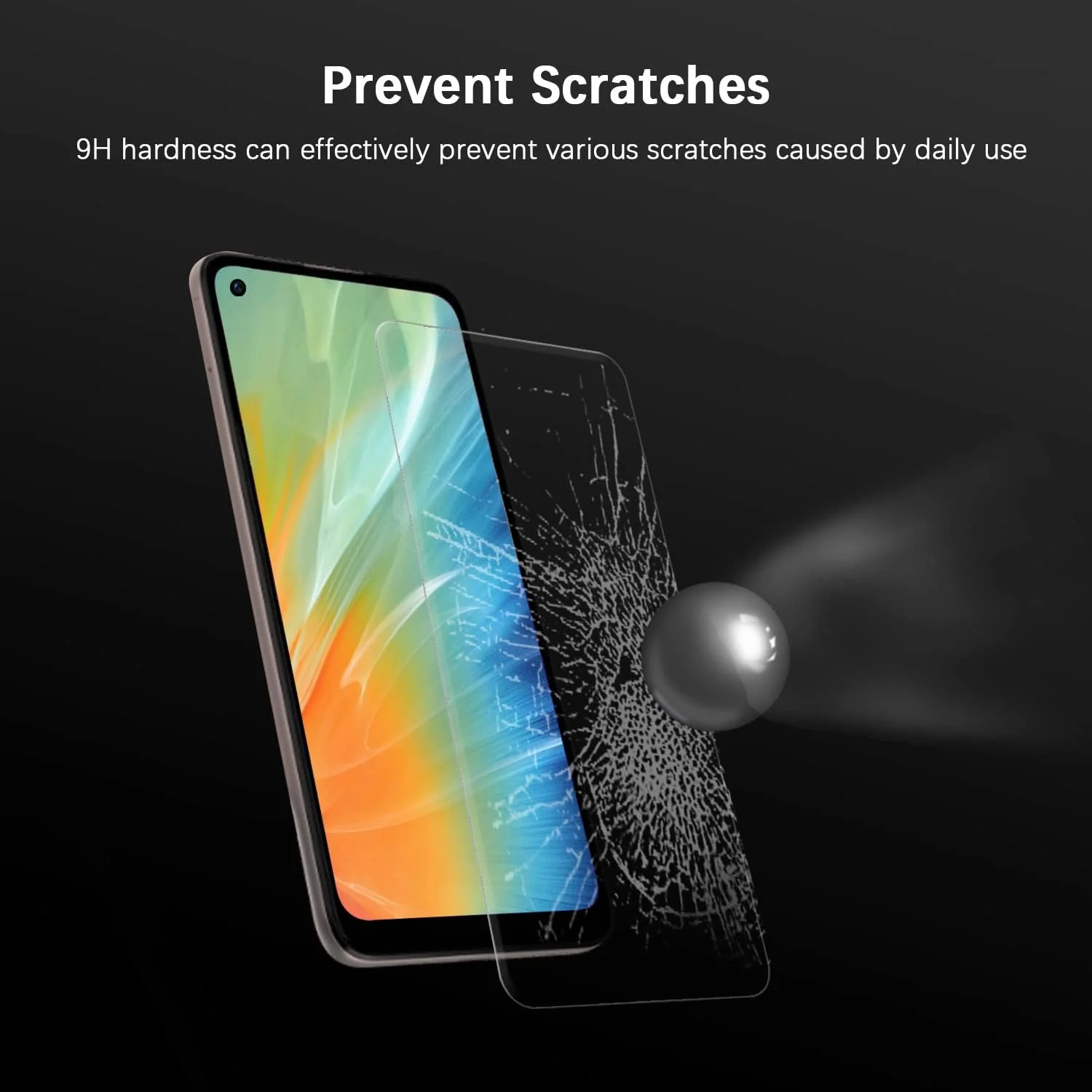 قاب محافظ SCL برای گوشی OnePlus Nord CE2 5G به همراه محافظ صفحه نمایش شیشه ای، کاور محافظ ژله ای با طرح فیبر کربن [مشکی]، ضد خش و ضد ضربه