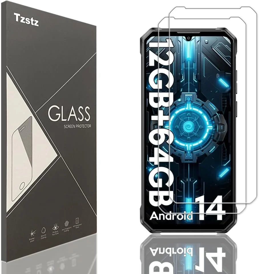 محافظ صفحه نمایش شیشه ای حرارت دیده Tzstz 3+3 برای OnePlus Nord، سختی 9H، ضد خش، ضد آب، سازگار با اثر انگشت، محافظ صفحه نمایش شفاف HD