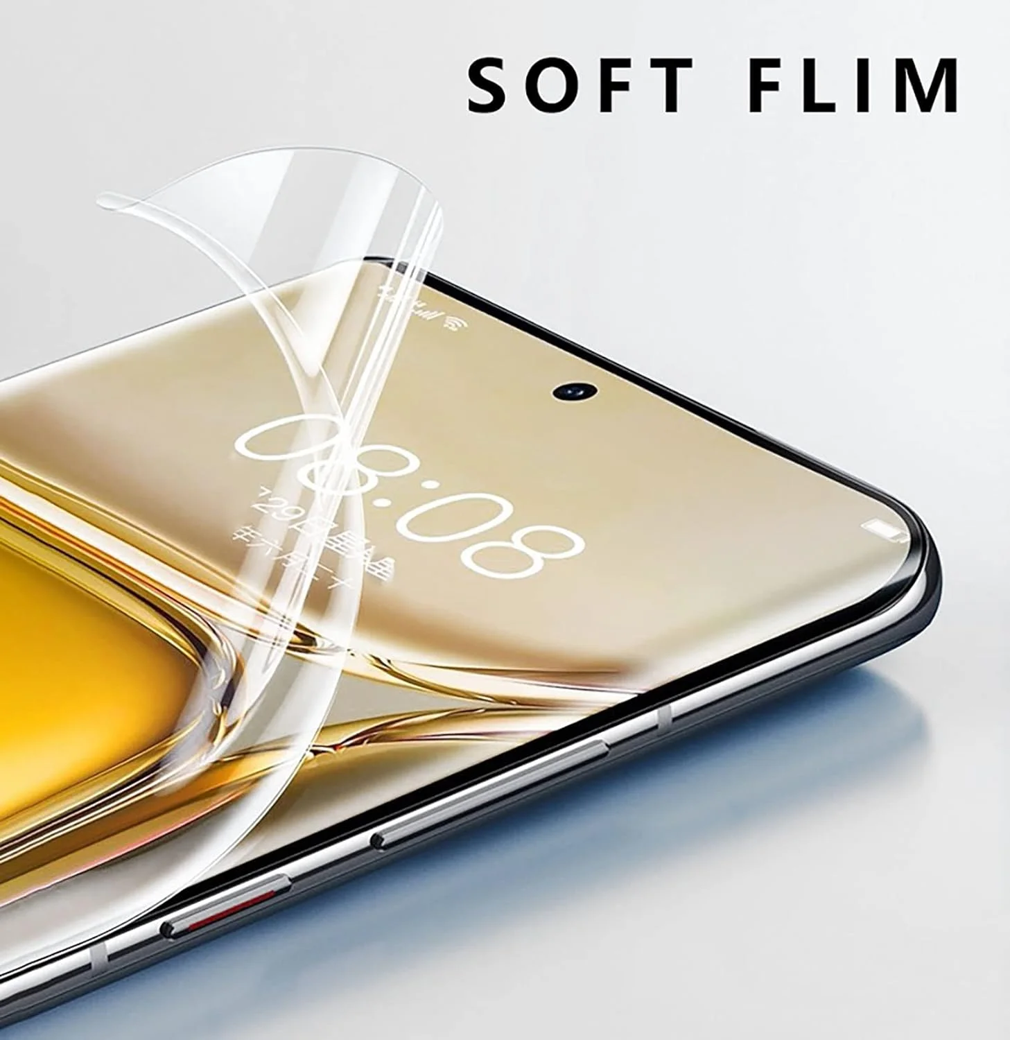 محافظ صفحه نمایش سازگار با OnePlus 11 5G، بسته 2 عددی محافظ صفحه نمایش نرم + بسته 2 عددی محافظ دوربین، 9H، بدون حباب، مقاوم در برابر خراش (A-شفاف)