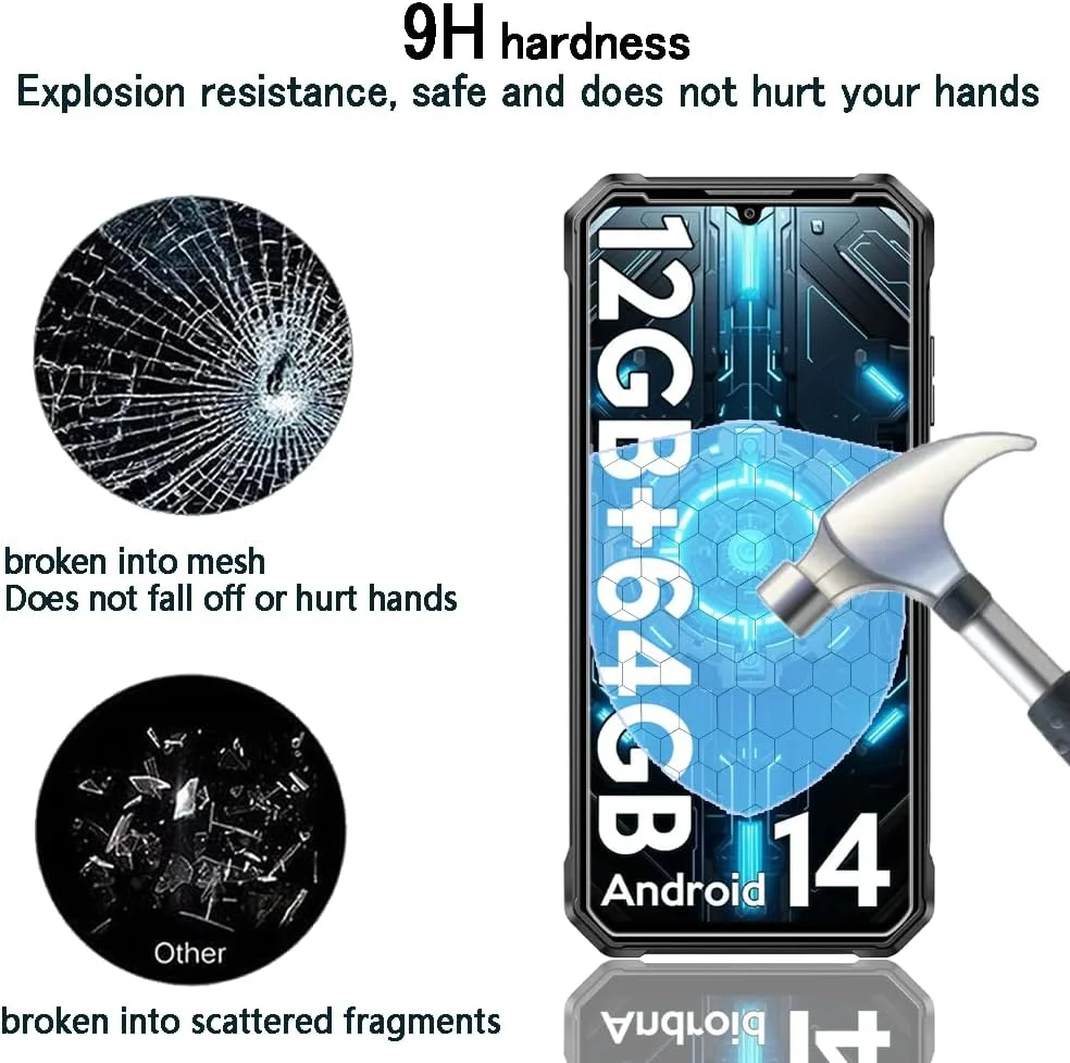 محافظ صفحه نمایش شیشه ای حرارت دیده Tzstz 3+3 برای OnePlus Nord، سختی 9H، ضد خش، ضد آب، سازگار با اثر انگشت، محافظ صفحه نمایش شفاف HD