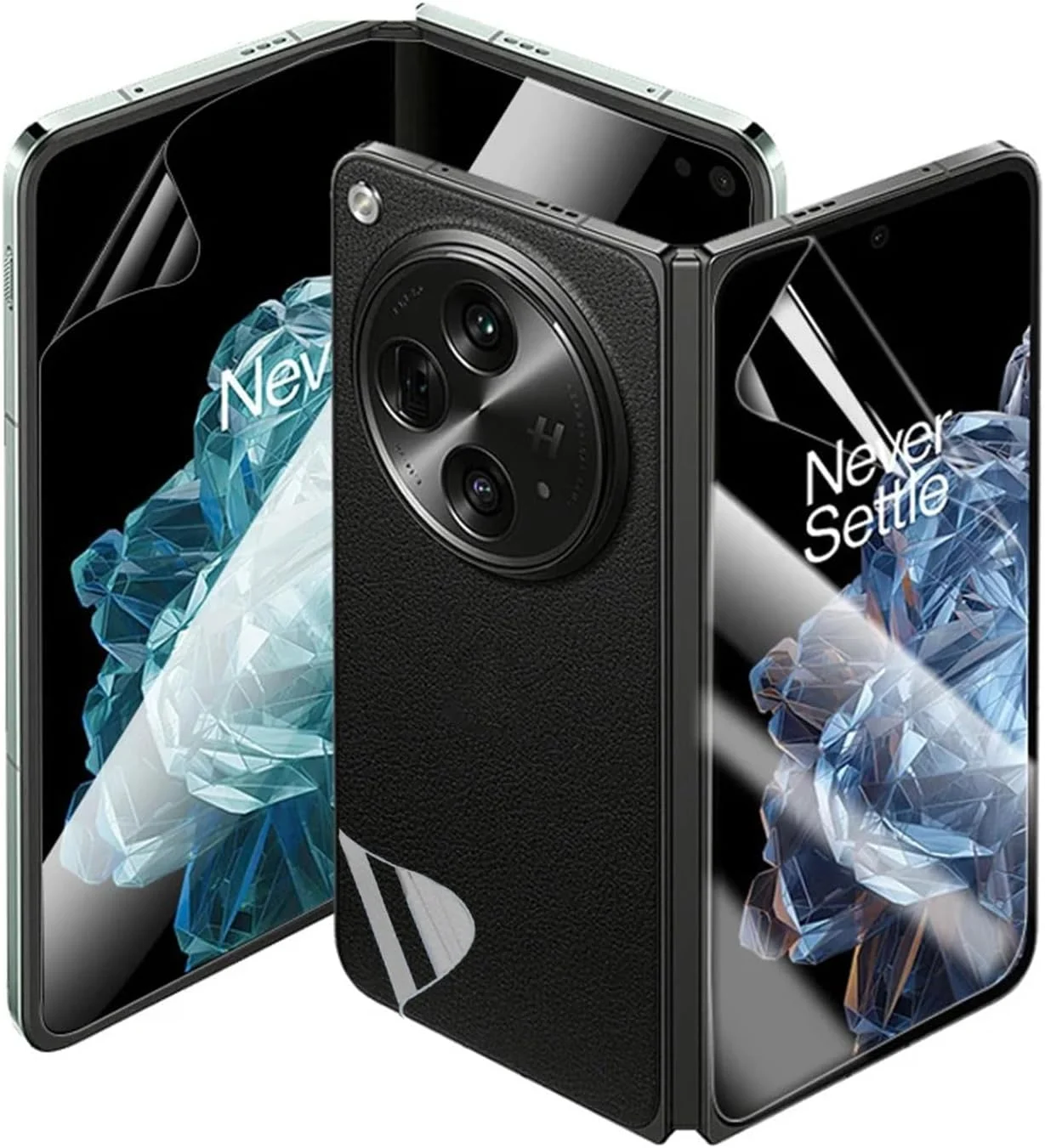 محافظ صفحه نمایش گوشی وان پلاس اوپن Lukione (2 بسته 6 عددی) (فیلم داخلی صفحه نمایش + فیلم صفحه نمایش جلو + فیلم پشت صفحه نمایش) فیلم هیدروژل ضد خش (شفاف)