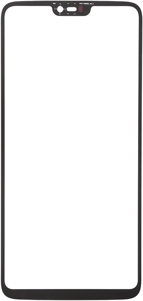 شیشه بیرونی لنز صفحه نمایش جلویی گوشی وان پلاس 6 (مشکی)