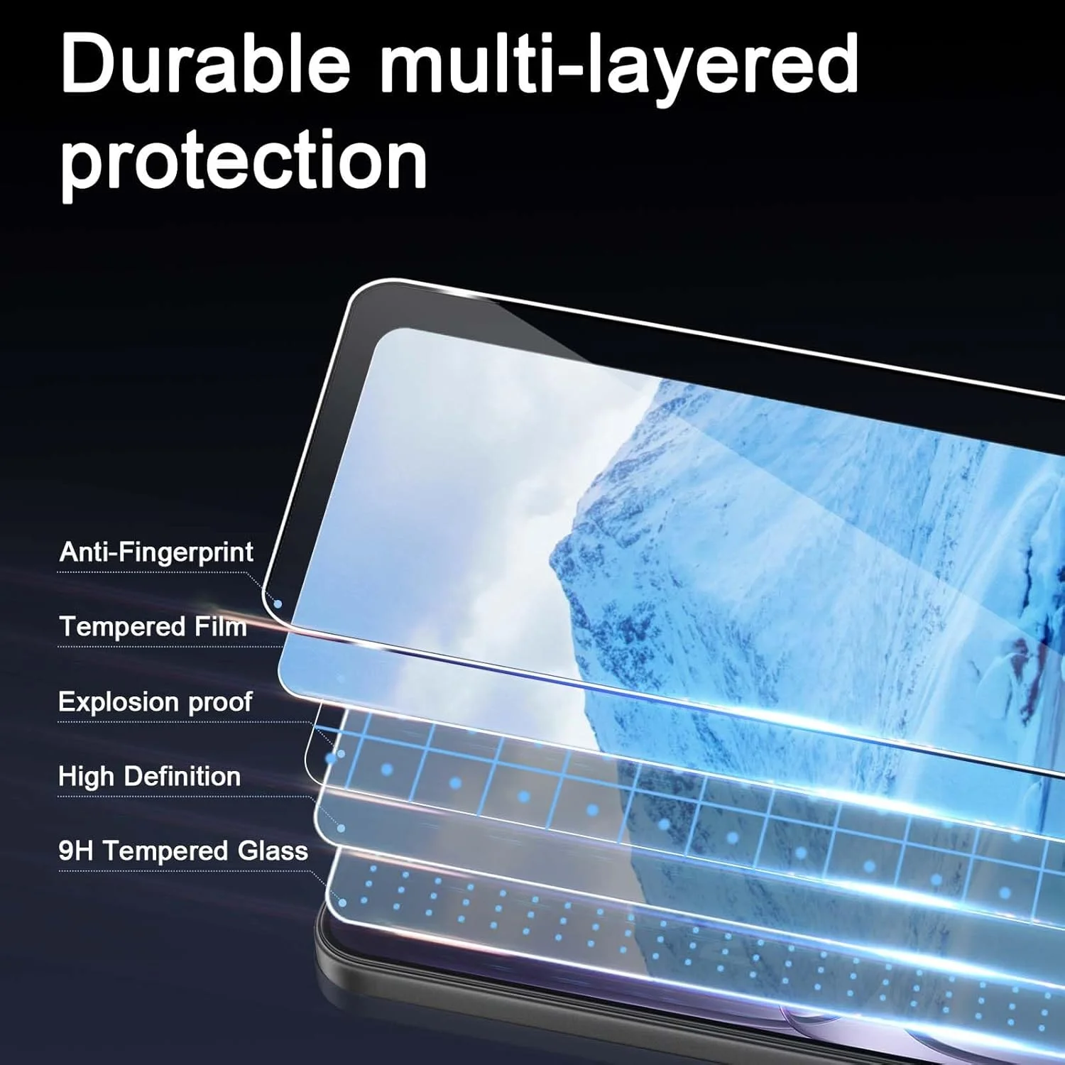 محافظ صفحه نمایش شیشه ای حرارتی GEEMEE برای OnePlus Nord CE5 و فیلم محافظ دوربین، 2 + 2 عدد شیشه حرارتی با سختی 9H محافظ صفحه نمایش با حساسیت بالا