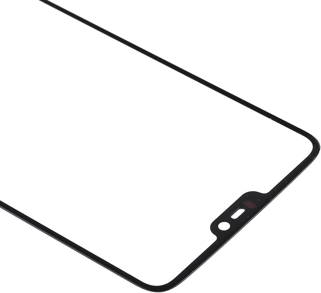 شیشه بیرونی لنز صفحه نمایش جلویی گوشی وان پلاس 6 (مشکی)