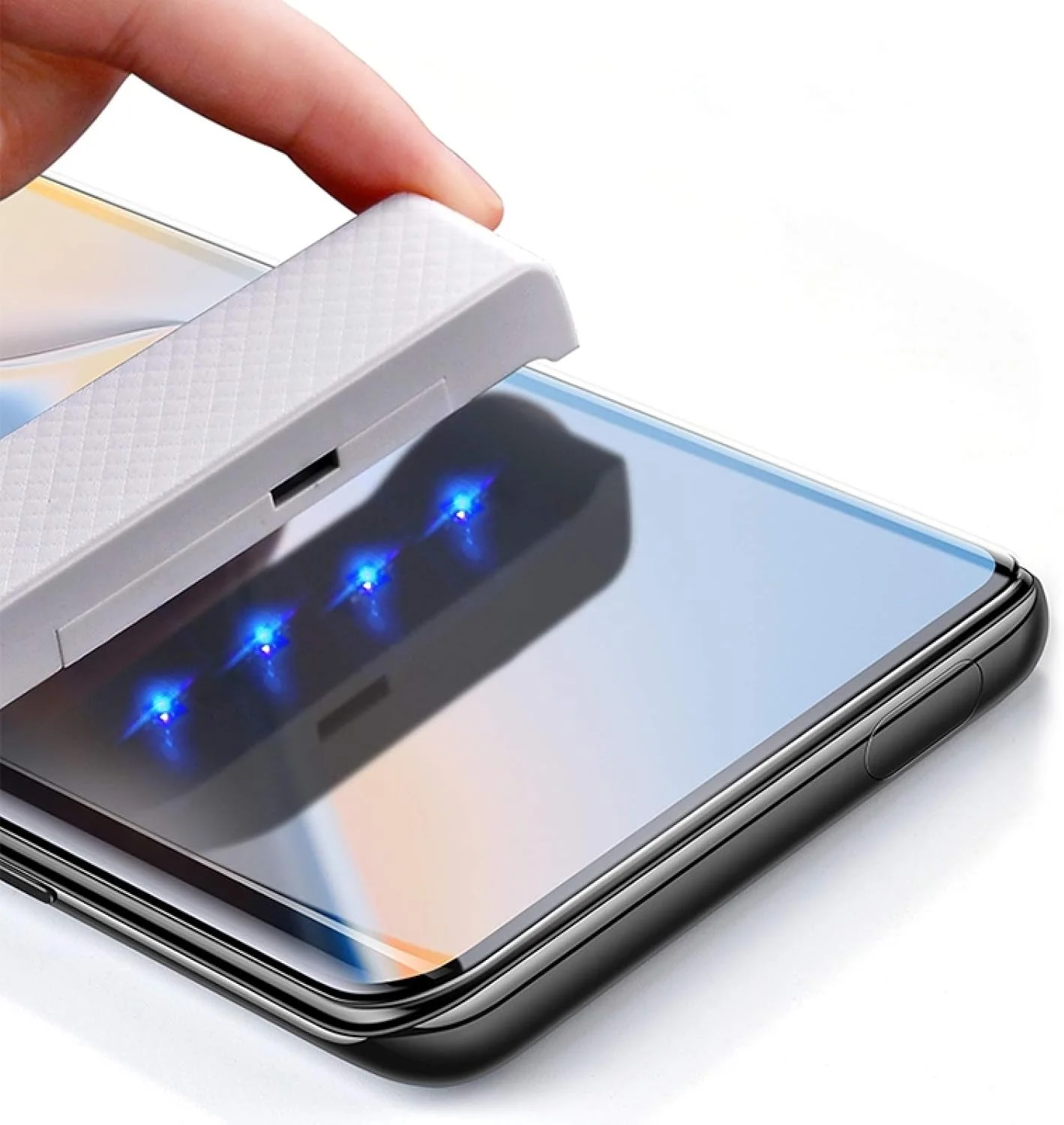 محافظ صفحه نمایش شیشه ای چنچوان برای وان پلاس 7 پرو، فیلم محافظ صفحه نمایش UV تمام صفحه سه بعدی 9H (شفاف)