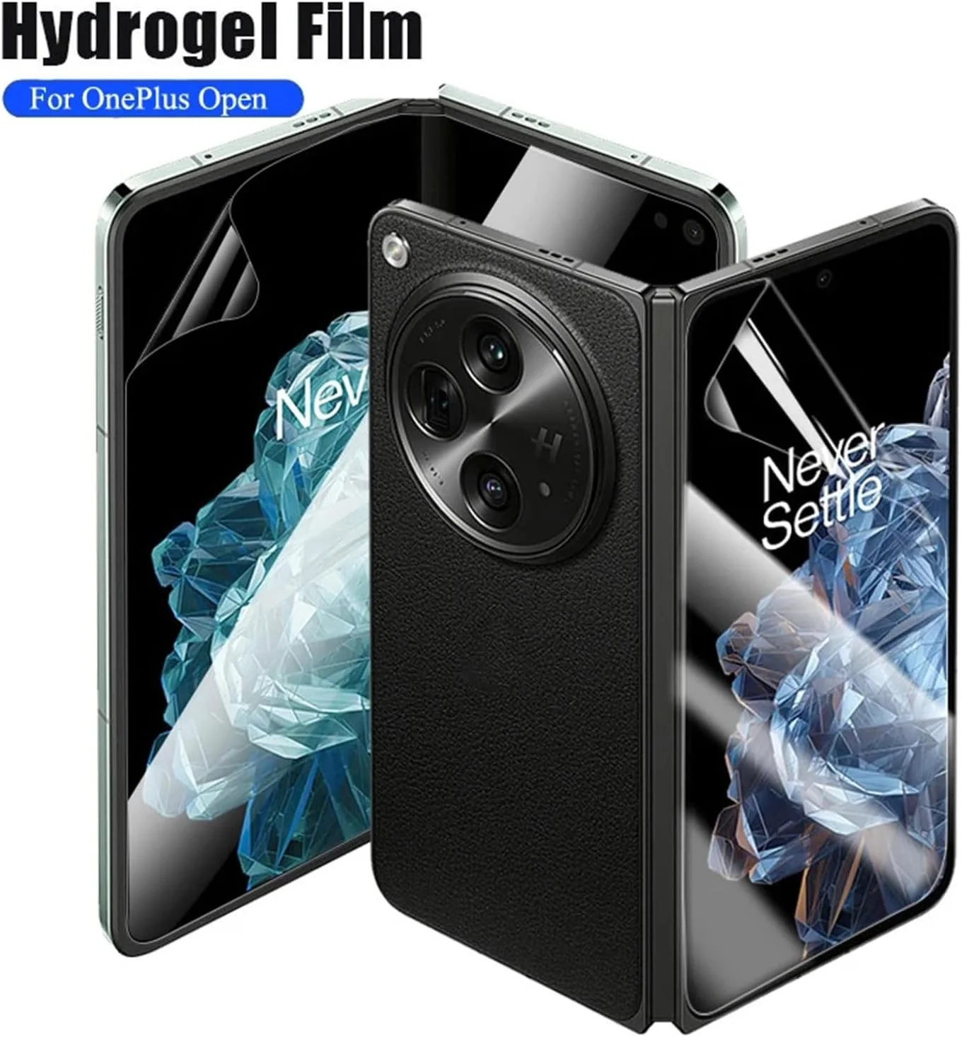 محافظ صفحه نمایش گوشی وان پلاس اوپن Lukione (2 بسته 6 عددی) (فیلم داخلی صفحه نمایش + فیلم صفحه نمایش جلو + فیلم پشت صفحه نمایش) فیلم هیدروژل ضد خش (شفاف)