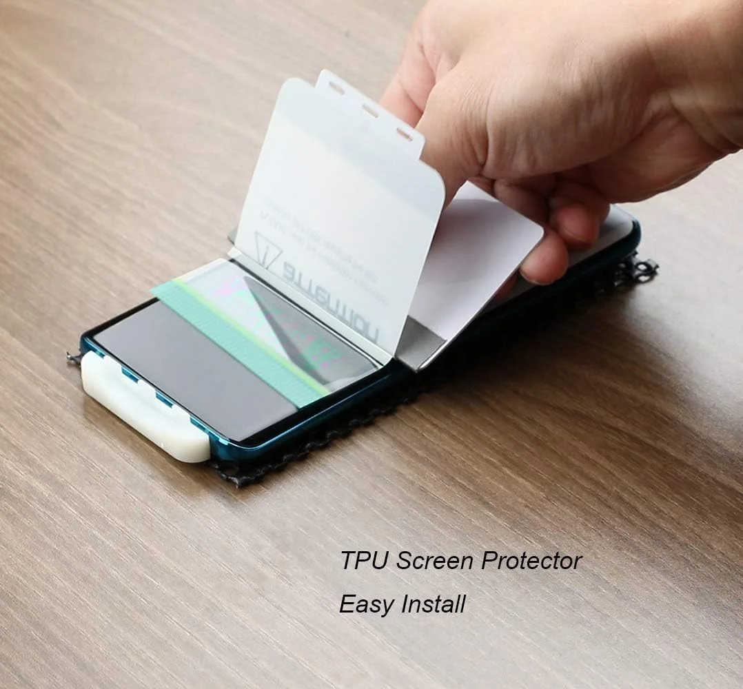 محافظ صفحه نمایش انعطاف پذیر TPU برای OnePlus 8 مدل IBYWIND، 2 عدد، به همراه 1 عدد محافظ لنز دوربین و 1 عدد محافظ پشت گوشی [نصب آسان]