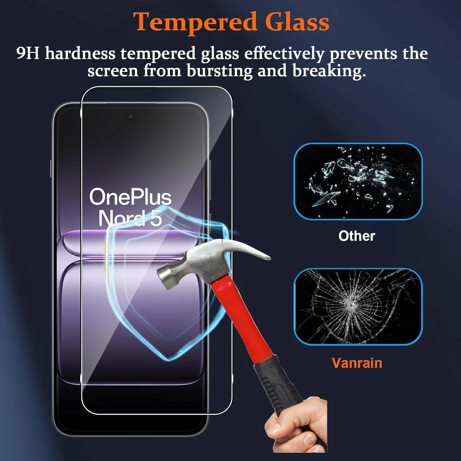 محافظ صفحه نمایش شیشه ای Vanrain برای OnePlus Nord 5، 2+2 عدد فیلم محافظ صفحه نمایش و محافظ دوربین عقب، فیلم با سختی 9H و وضوح بالا بدون حباب محافظ صفحه نمایش شیشه ای Vanrain برای OnePlus Nord 5، 2+2 عدد فیلم محافظ صفحه نمایش و محافظ دوربین عقب، فیلم با سختی 9H و وضوح بالا بدون حباب