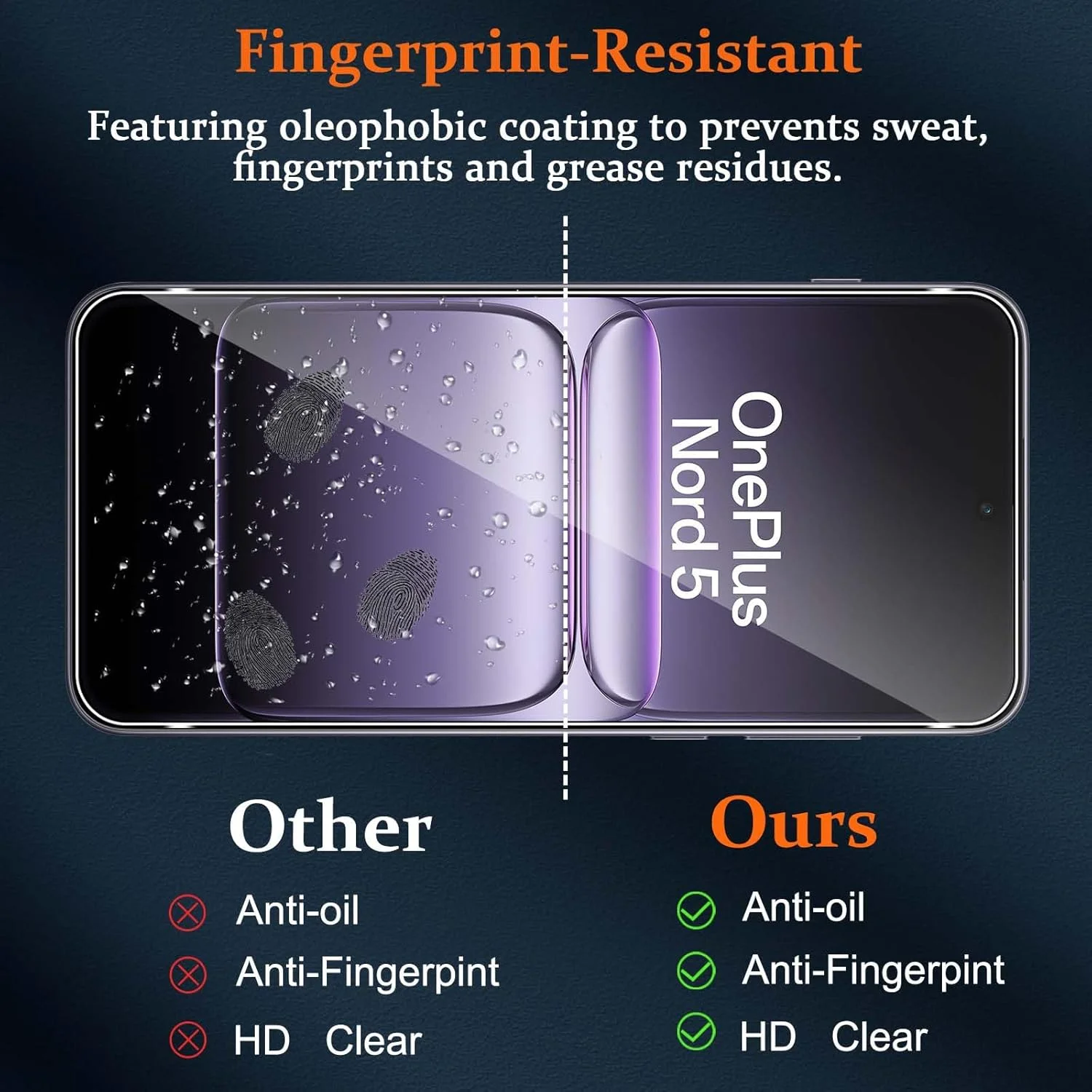 محافظ صفحه نمایش شیشه ای Vanrain برای OnePlus Nord 5، 2+2 عدد فیلم محافظ صفحه نمایش و محافظ دوربین عقب، فیلم با سختی 9H و وضوح بالا بدون حباب محافظ صفحه نمایش شیشه ای Vanrain برای OnePlus Nord 5، 2+2 عدد فیلم محافظ صفحه نمایش و محافظ دوربین عقب، فیلم با سختی 9H و وضوح بالا بدون حباب