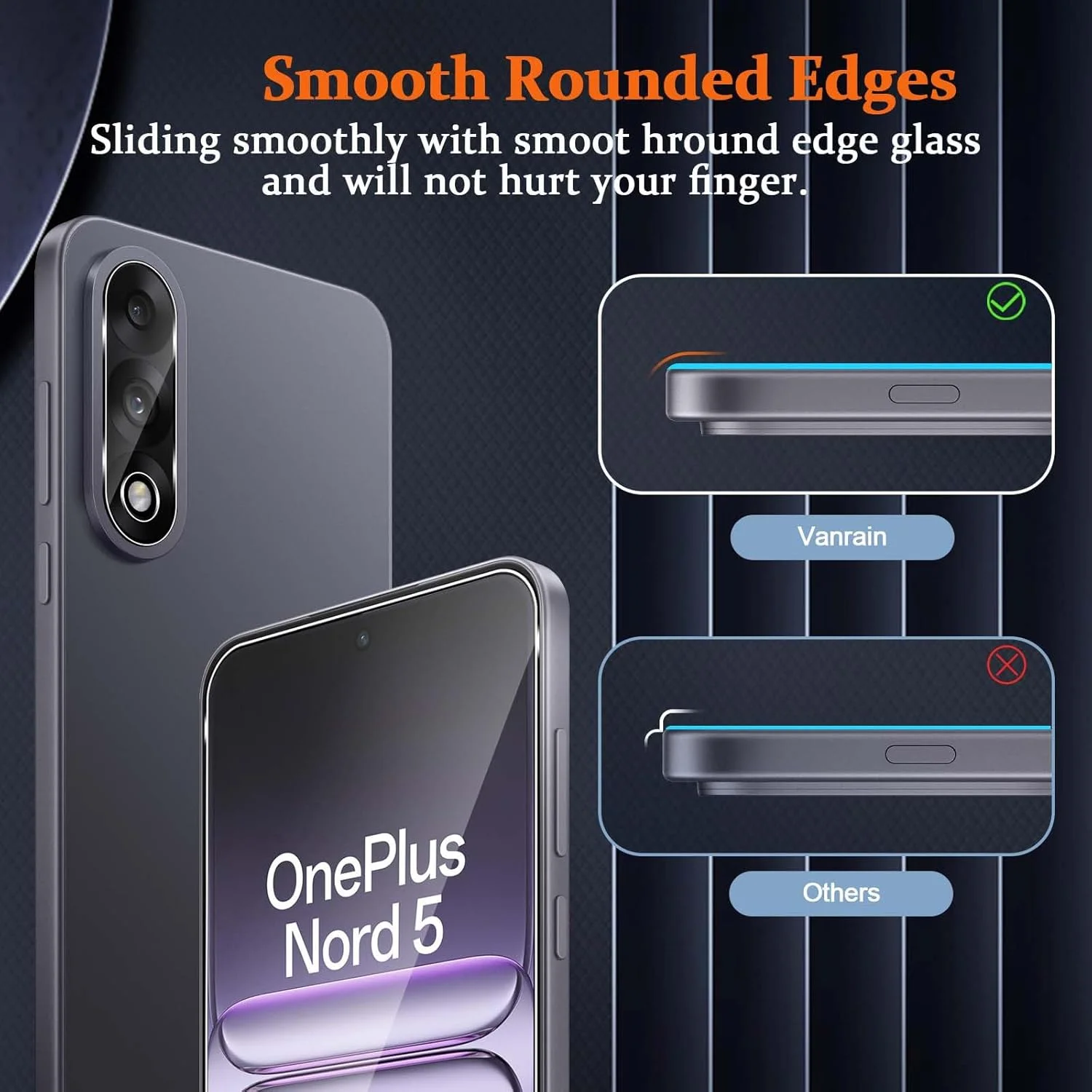 محافظ صفحه نمایش شیشه ای Vanrain برای OnePlus Nord 5، 2+2 عدد فیلم محافظ صفحه نمایش و محافظ دوربین عقب، فیلم با سختی 9H و وضوح بالا بدون حباب محافظ صفحه نمایش شیشه ای Vanrain برای OnePlus Nord 5، 2+2 عدد فیلم محافظ صفحه نمایش و محافظ دوربین عقب، فیلم با سختی 9H و وضوح بالا بدون حباب