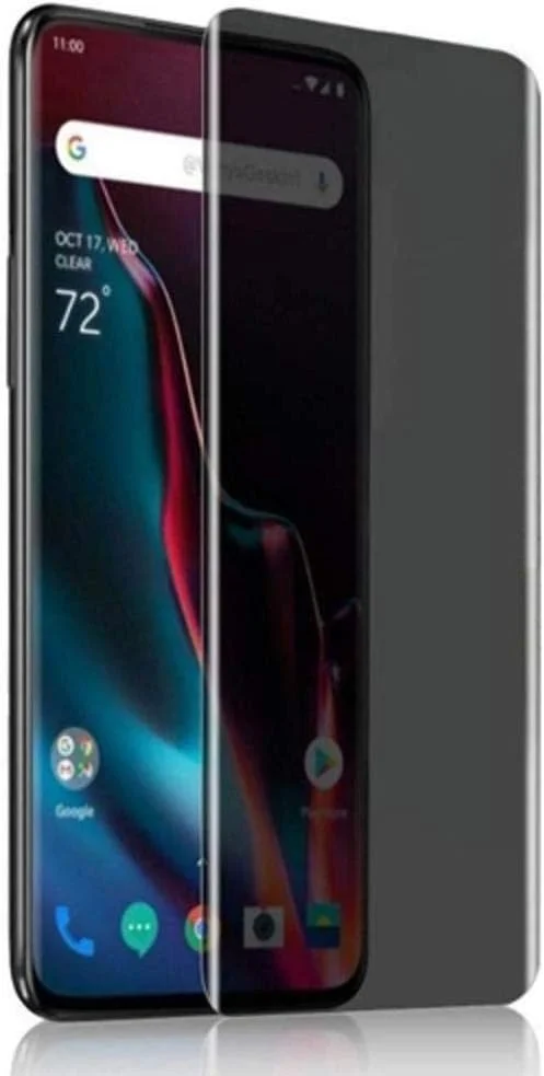 محافظ صفحه نمایش شیشه ای حریم خصوصی MIBQM بسته 3 عددی برای OnePlus 7T 7 7 Pro، فیلم شیشه ای محافظ ضد جاسوسی برای OnePlus 7